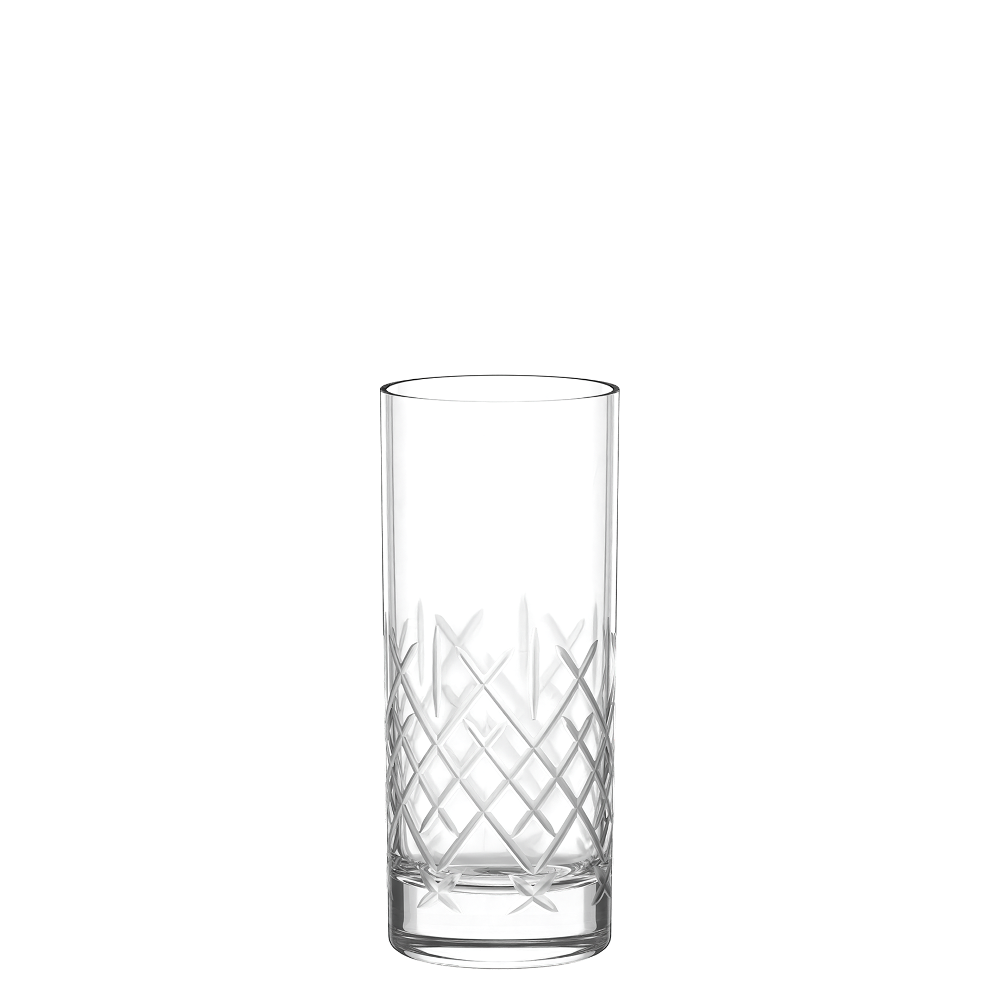 Elegante Saftgläser direkt vom Hersteller Stölzle Lausitz mit feinem Rautenmuster für stilvolle Getränke