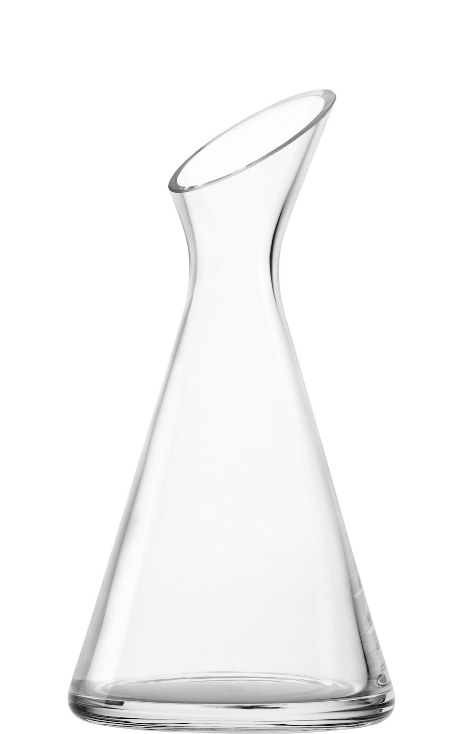 Elegante Schräghalskaraffe aus hochwertigem Glas von Stölzle Lausitz zum perfekten Servieren von Wein