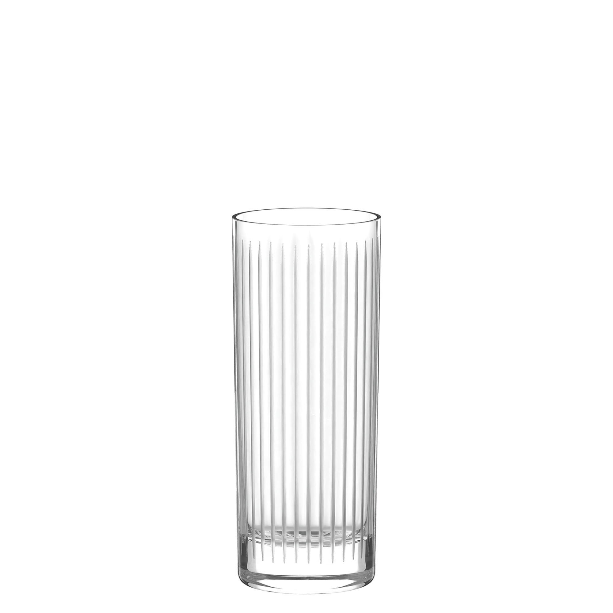 Transparente SOHO Longdrinkbecher Set mit elegantem geripptem Design für erfrischende Getränke