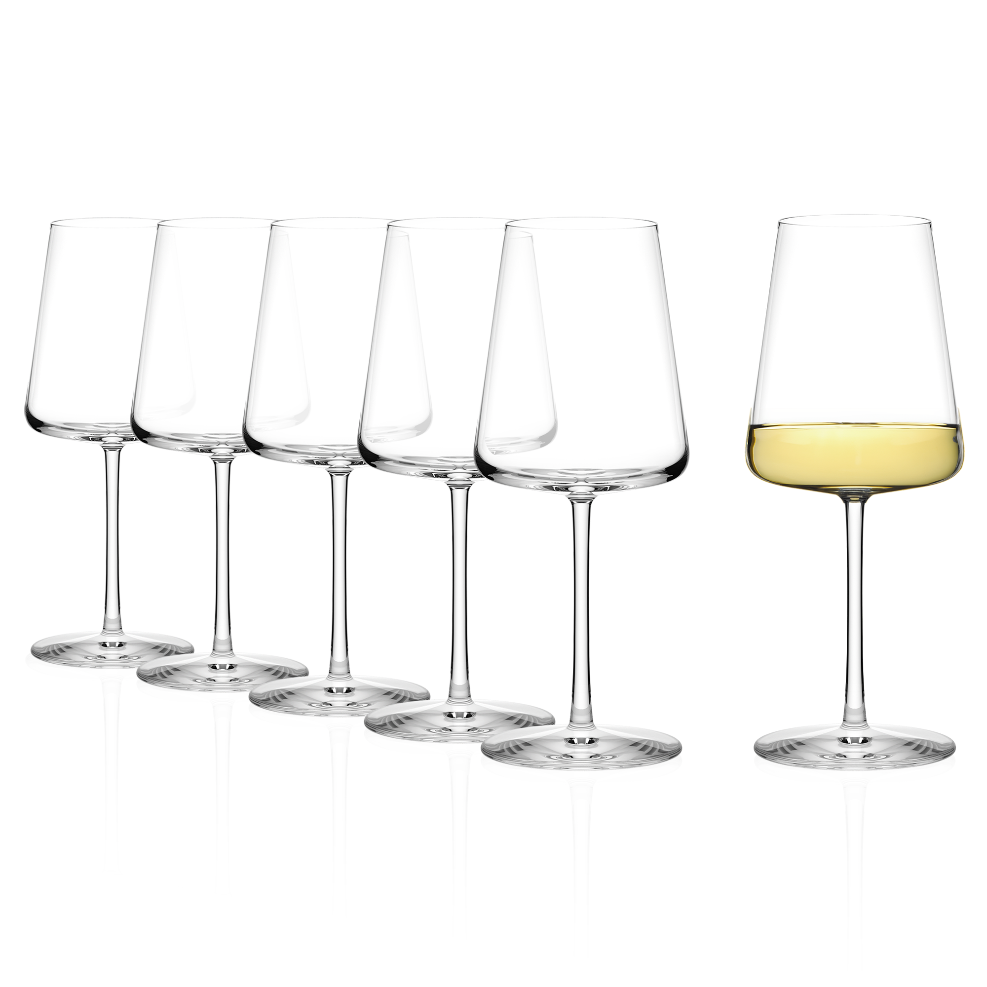 Sechser-Set Stölzle Lausitz Weißweinkelche aus hochwertigem Glas mit elegantem Design