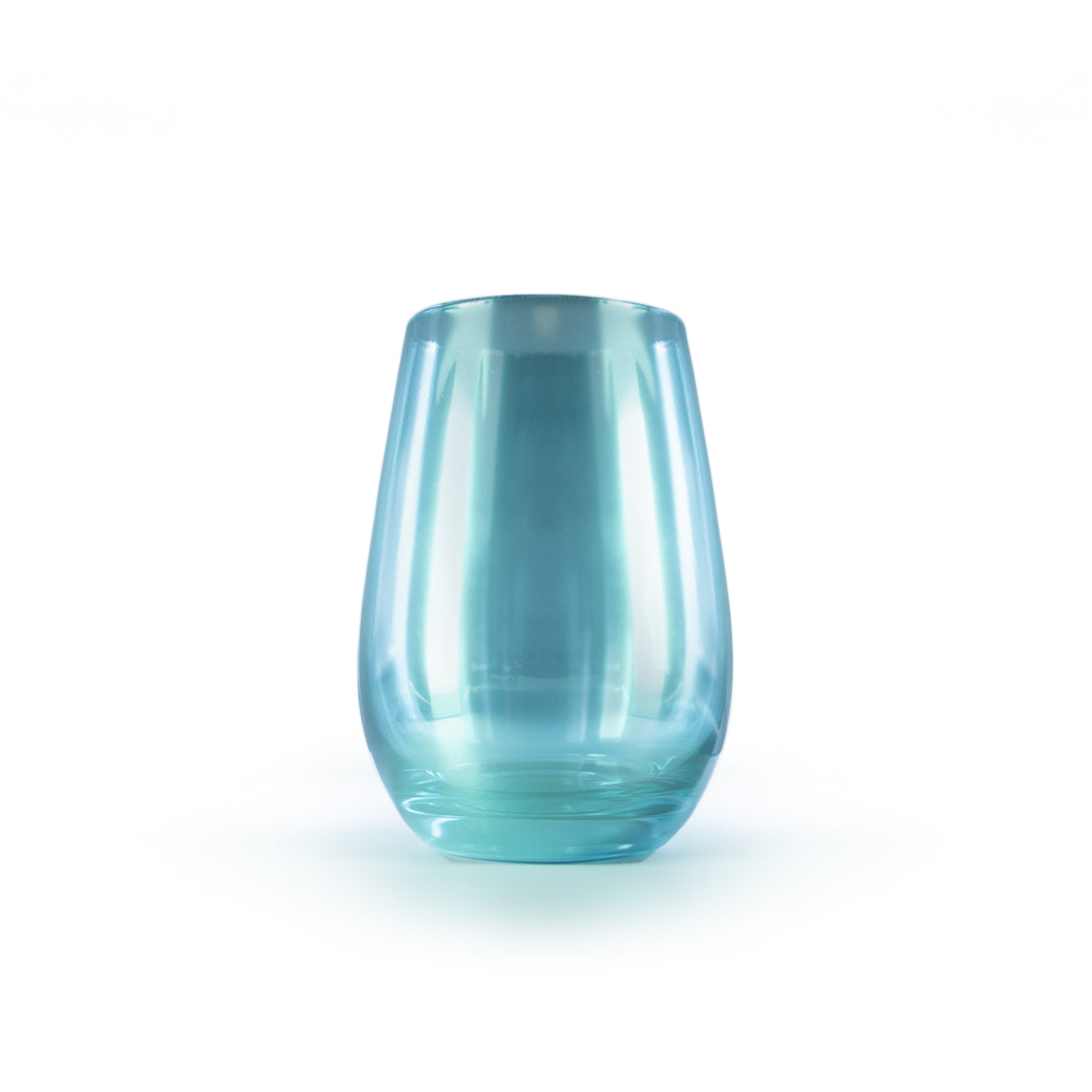 Long Drink Tumbler Turquoise Mirror Set of 6
