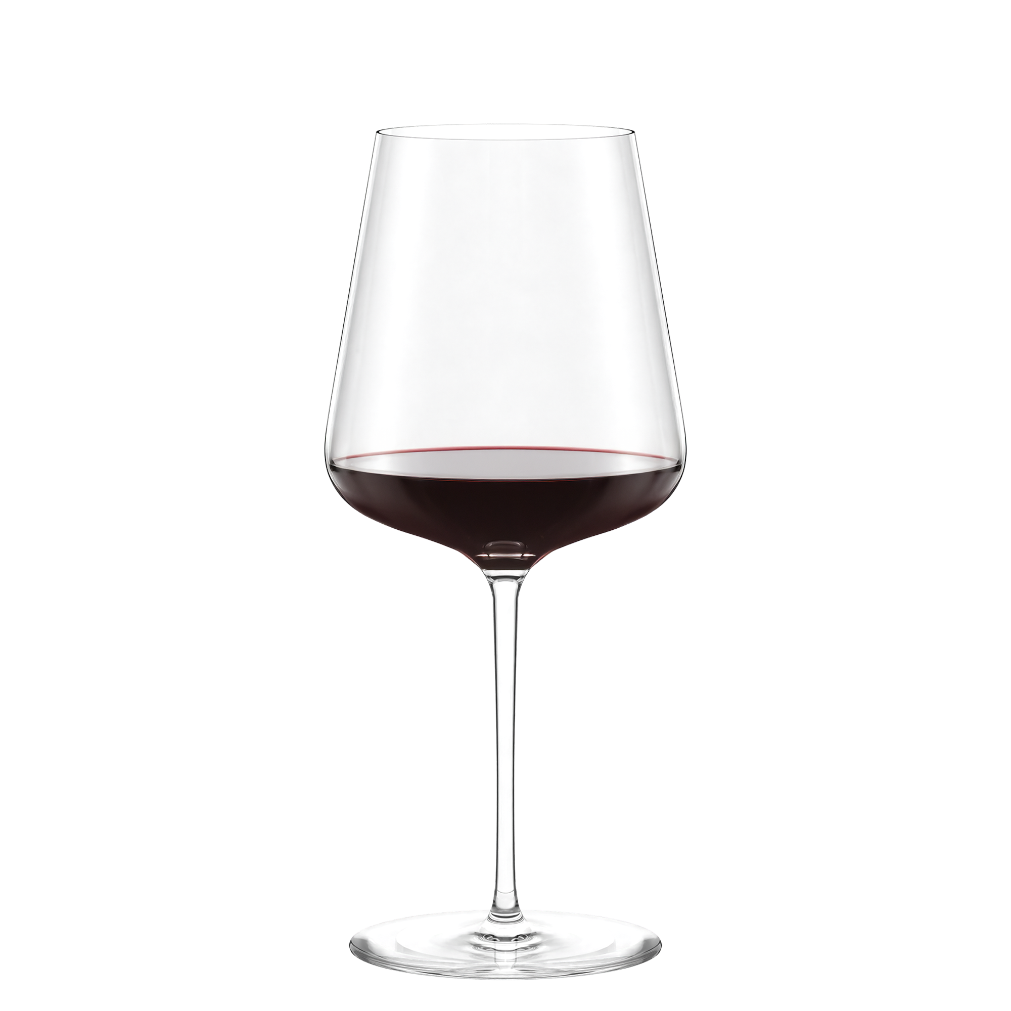 Weinglas aus Kristallglas von Stölzle Lausitz mit rotem Wein gefüllt Weingläser aus Kristallglas kaufen