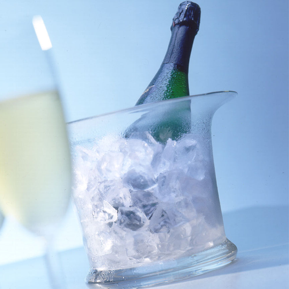 Stölzle Lausitz Weinkühler Classic aus Glas mit Eis und Sekt für stilvolles Servieren, Weinkühler Classic kaufen.