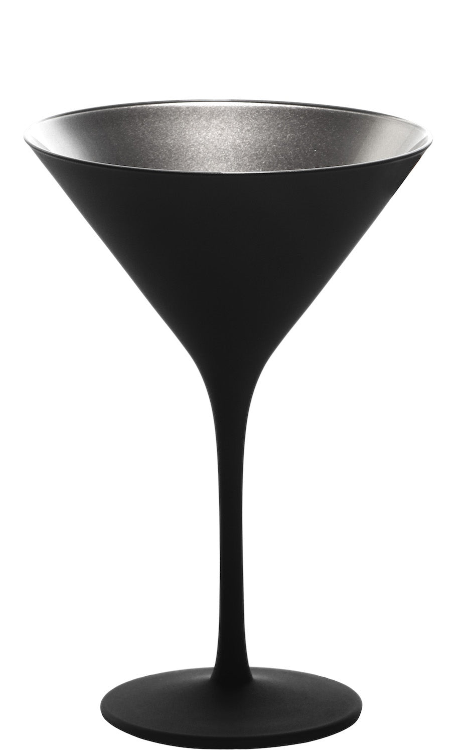 Cocktailschale Elements Schwarz/Silber 6er-Set