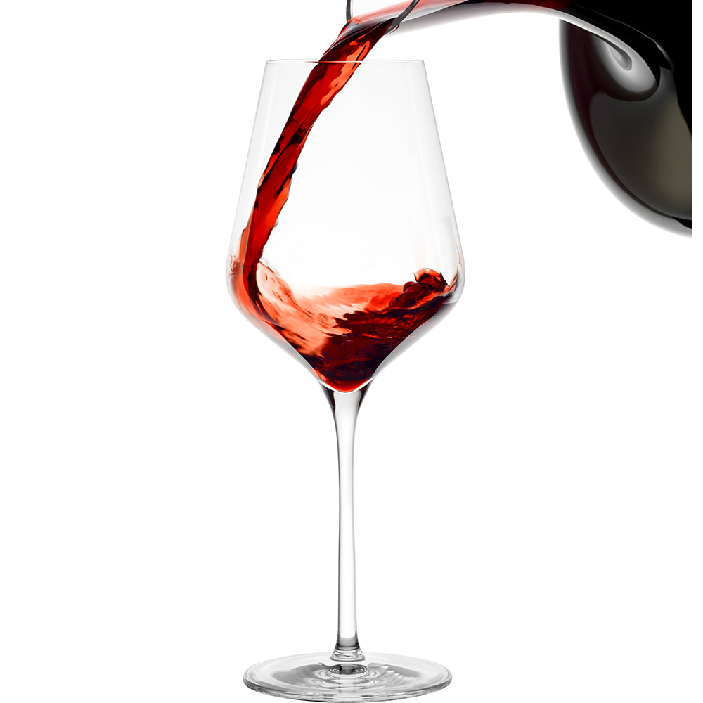 Red Wine Glass Quatrophil Set of 6