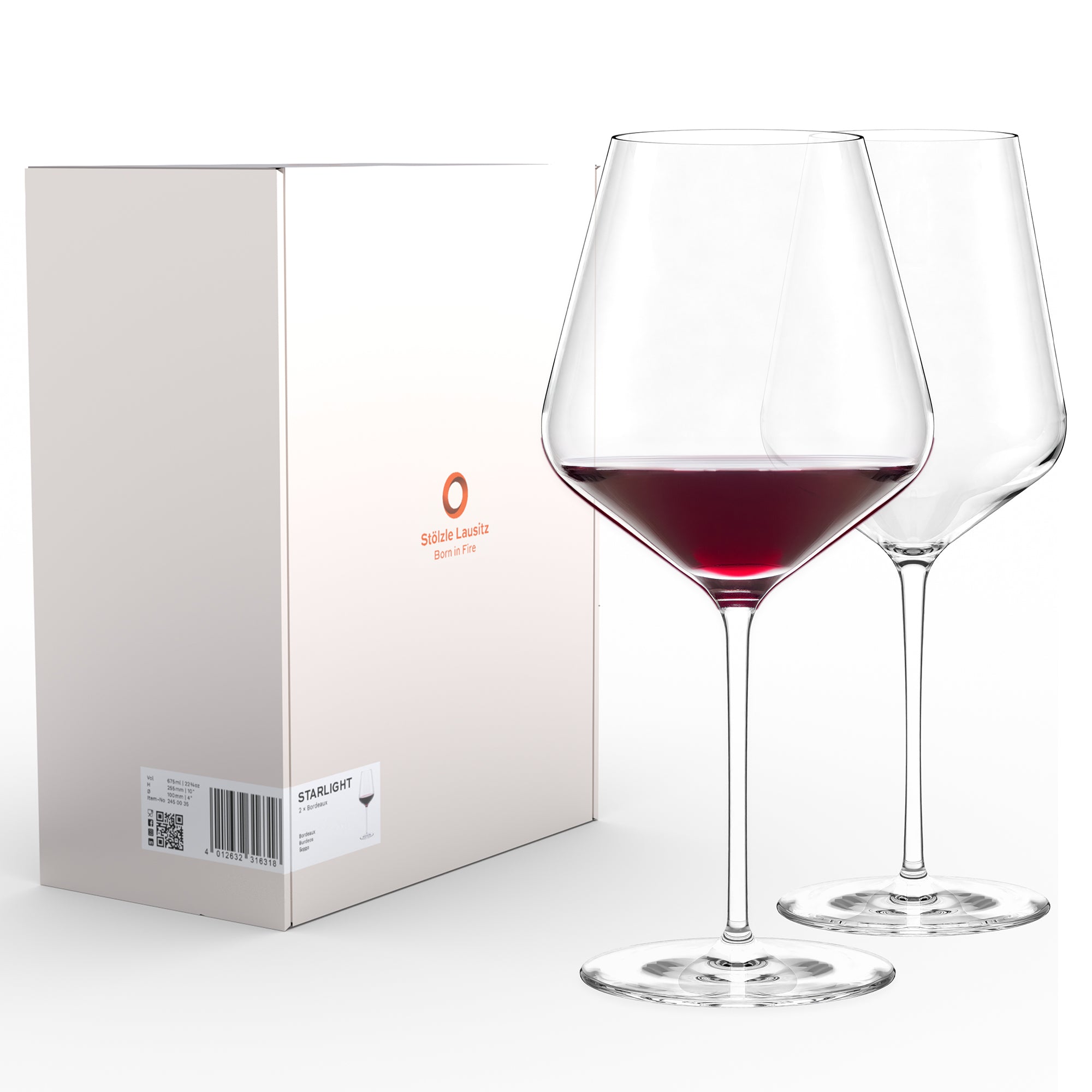 Bordeauxglas STARlight 2er Set