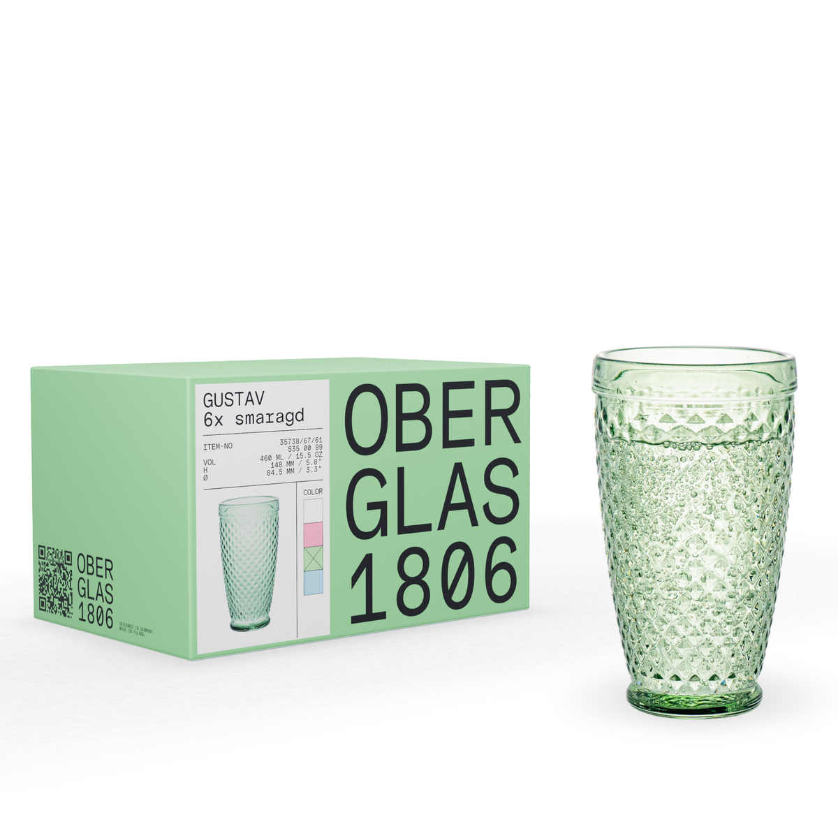 Becher Smaragd Gustav 6er Set