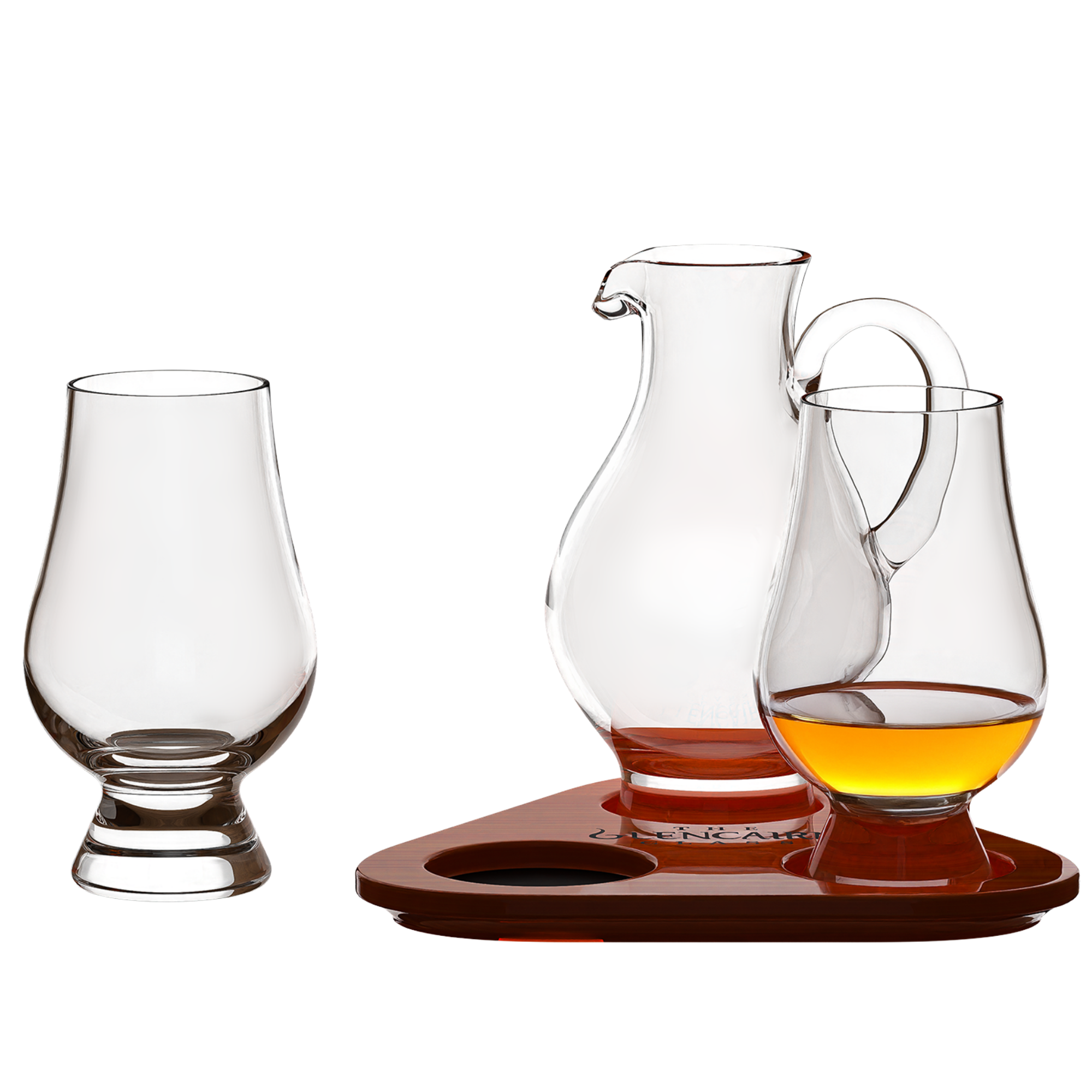 The Glencairn Glass tasting set with Mug (2 Whiskey Glasses, 1 Mug, 1 wooden tray) - Thumbnail 3