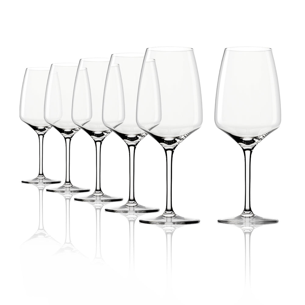 Stolzle Lausitz Bordeaux Crystal Wine Glasses Set 6 Lead-Free Germany -  Ruby Lane