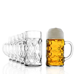 Beer mug with shield 1.00 l Isar set of 2