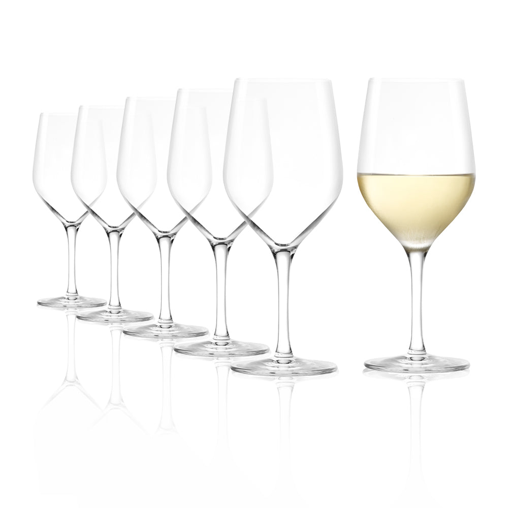 Set de la serie ultra 6 de copa de vino blanco