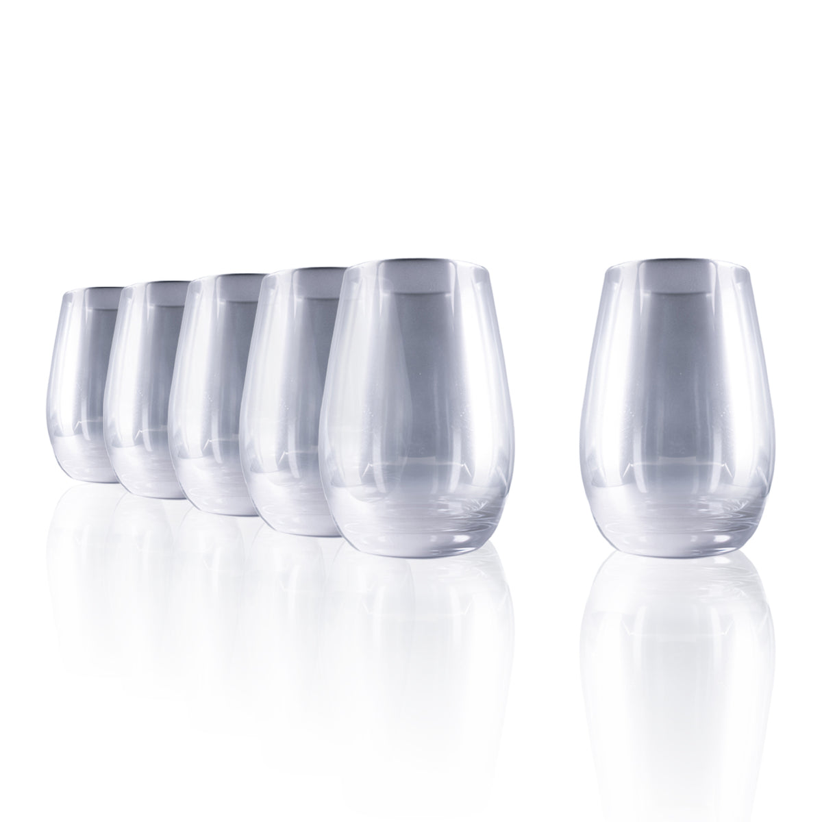 Longdrinkbecher Mirror silber 6er Set