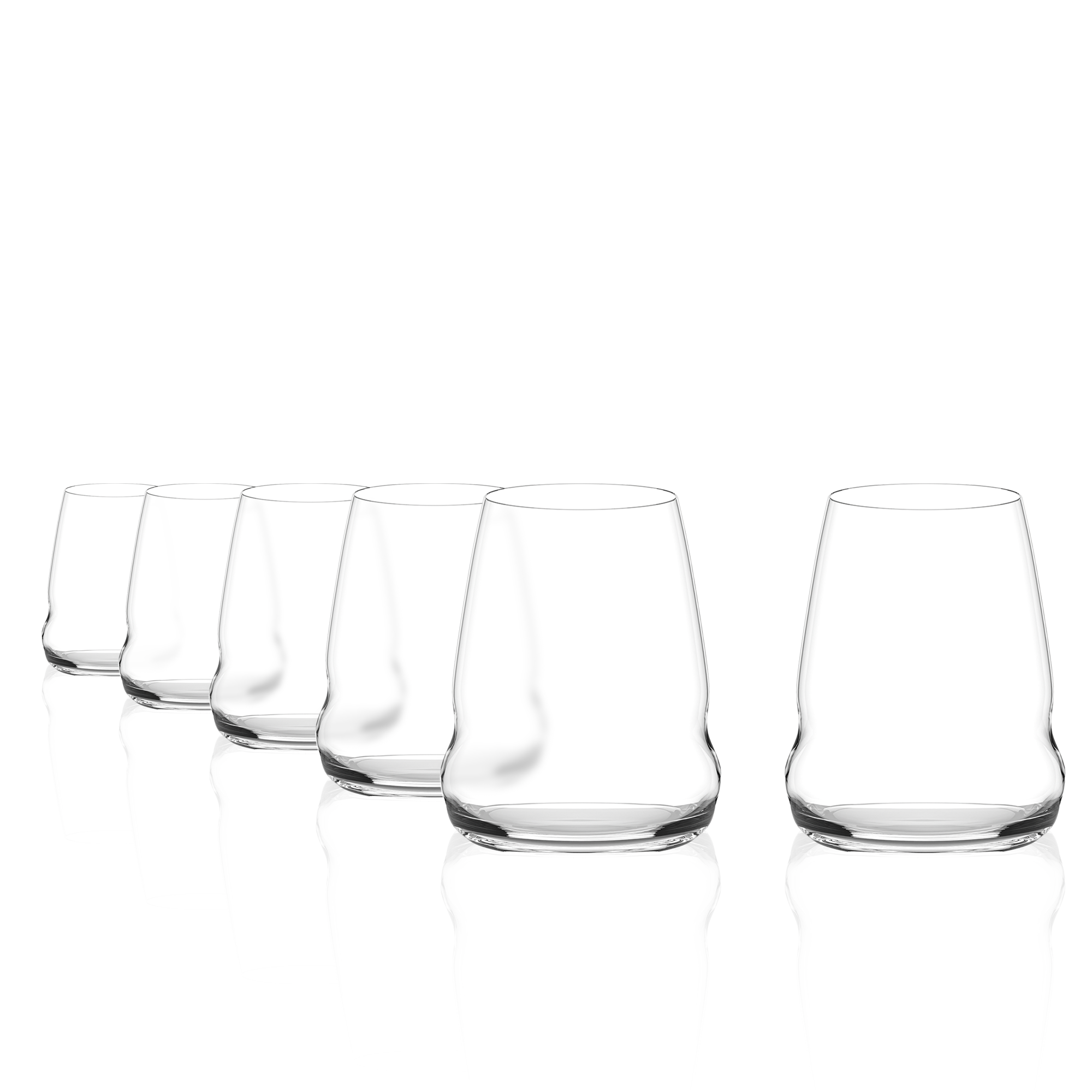 Red Wine Stemless Cocoon Set of 6