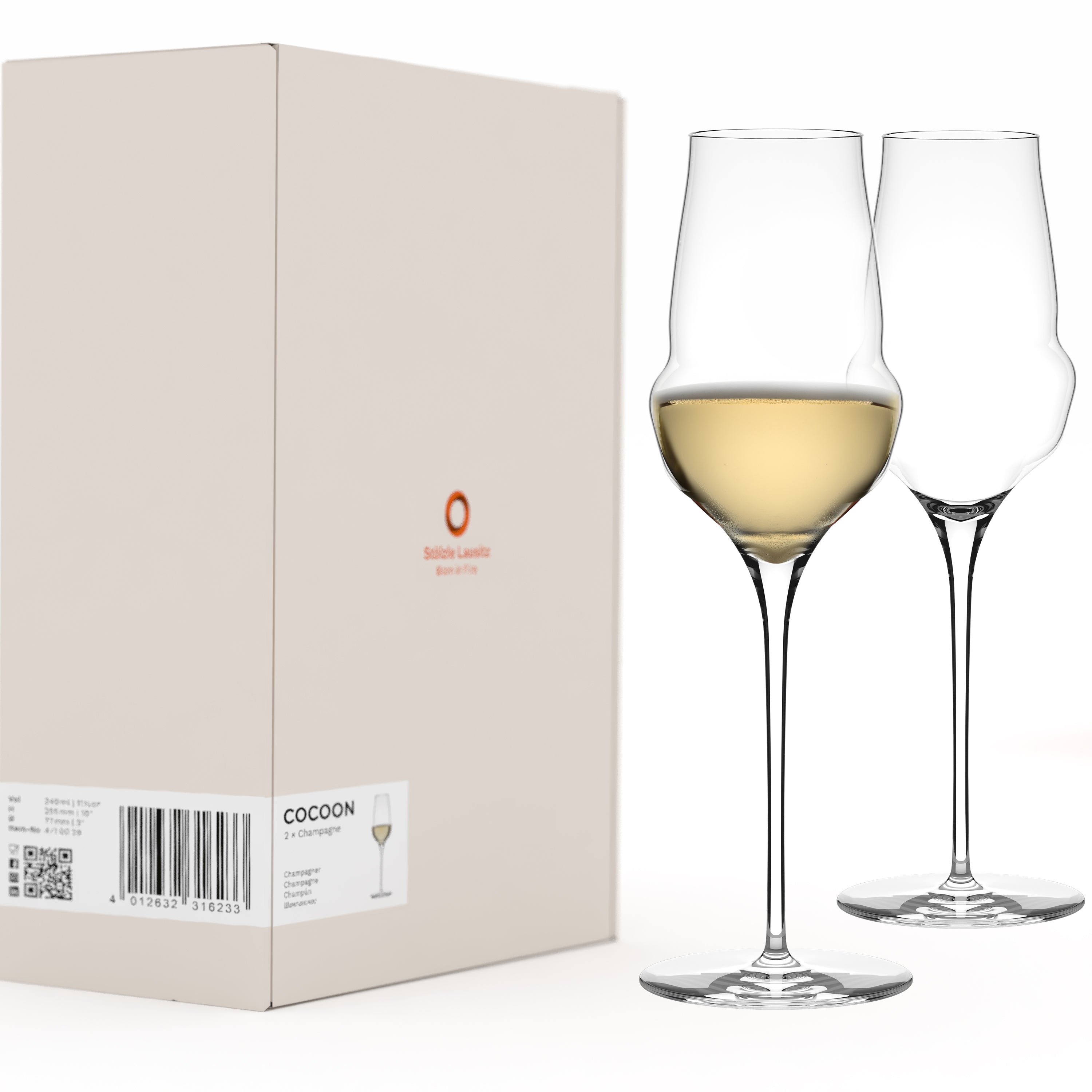Cocoon Champagne Glass Set of 2