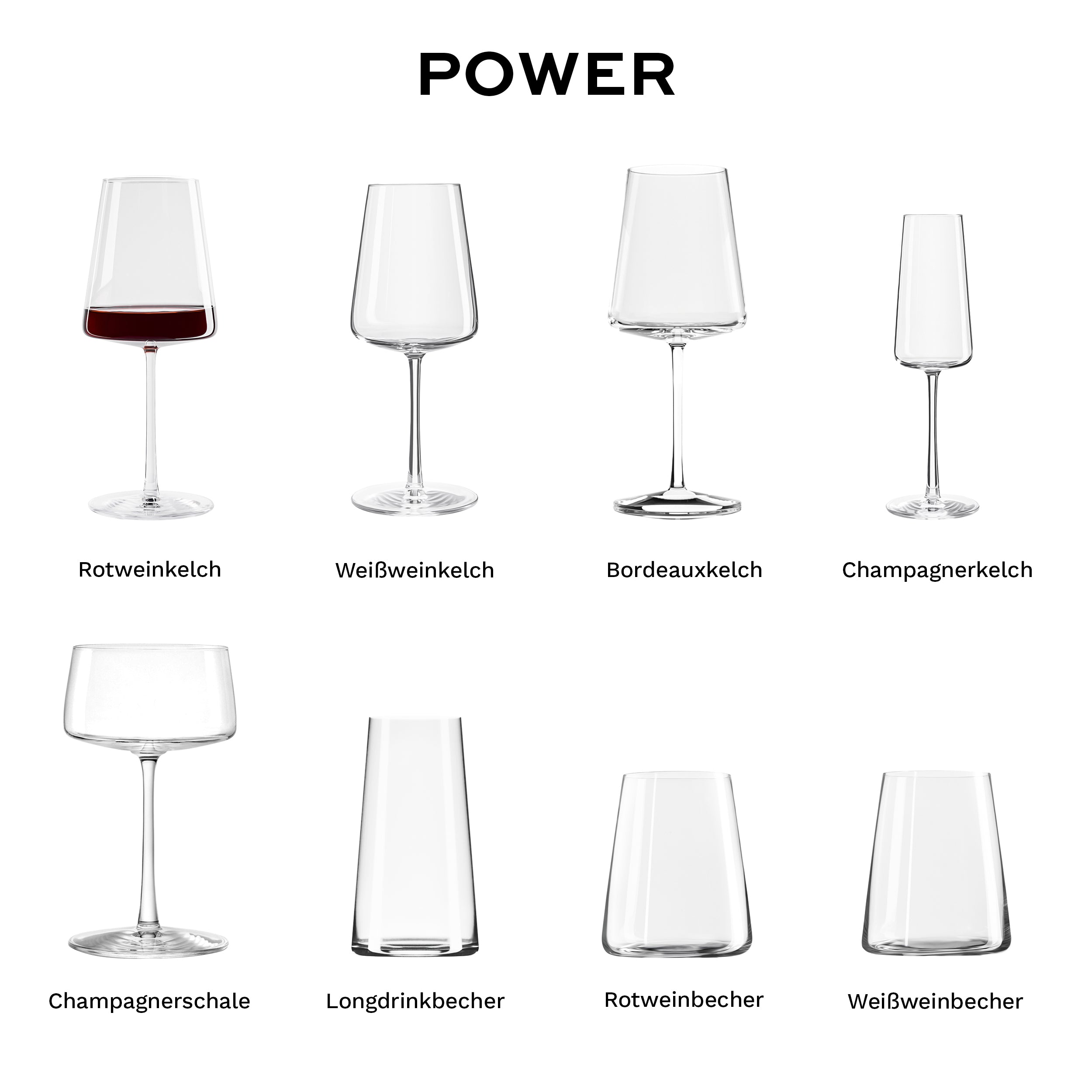 Rotweinkelch Power 6er Set
