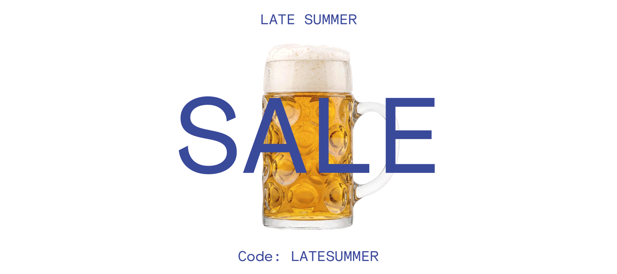 oberglas late summer sale 30 prozent auf alles