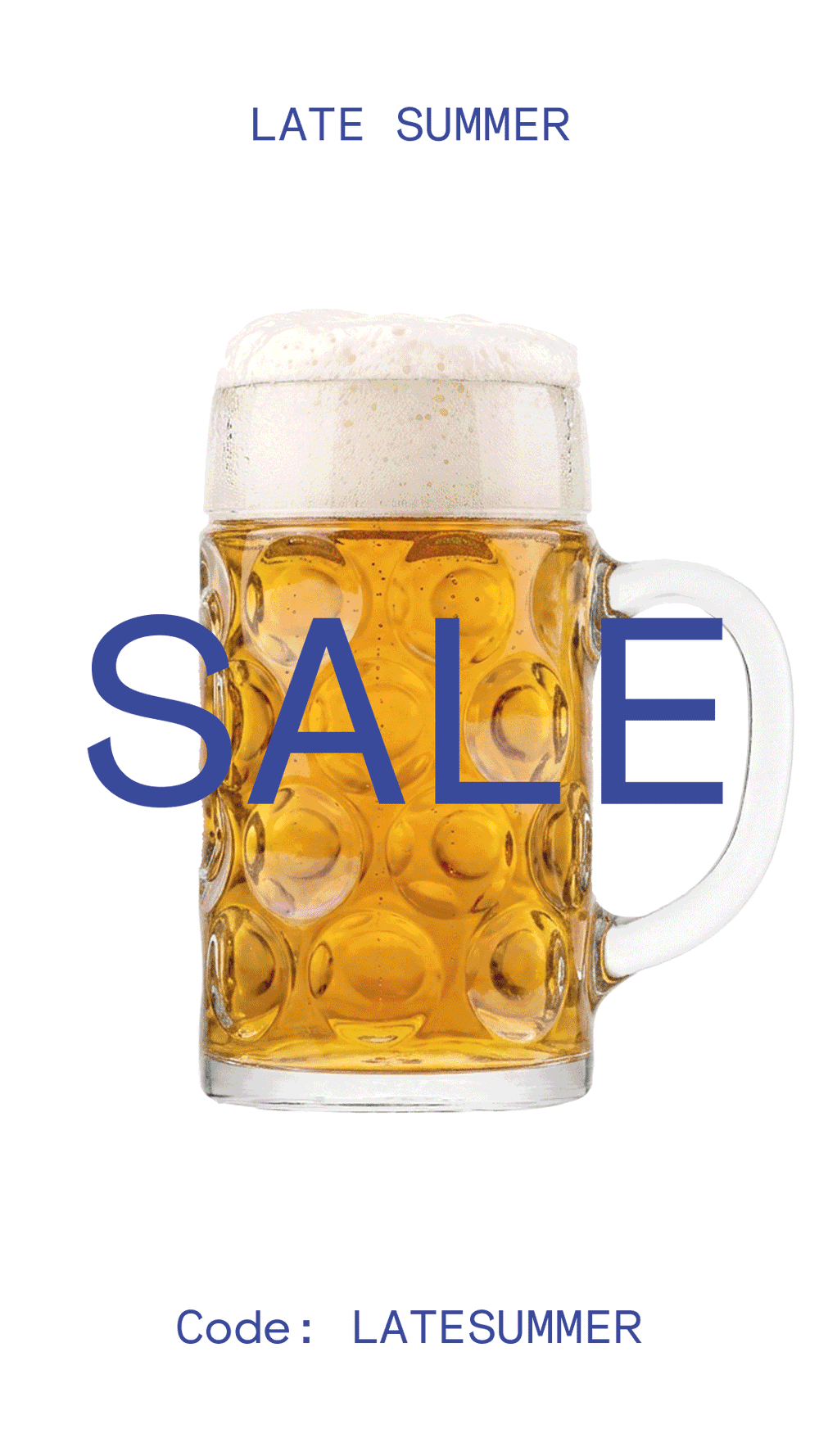 oberglas late summer sale 30 prozent auf alles