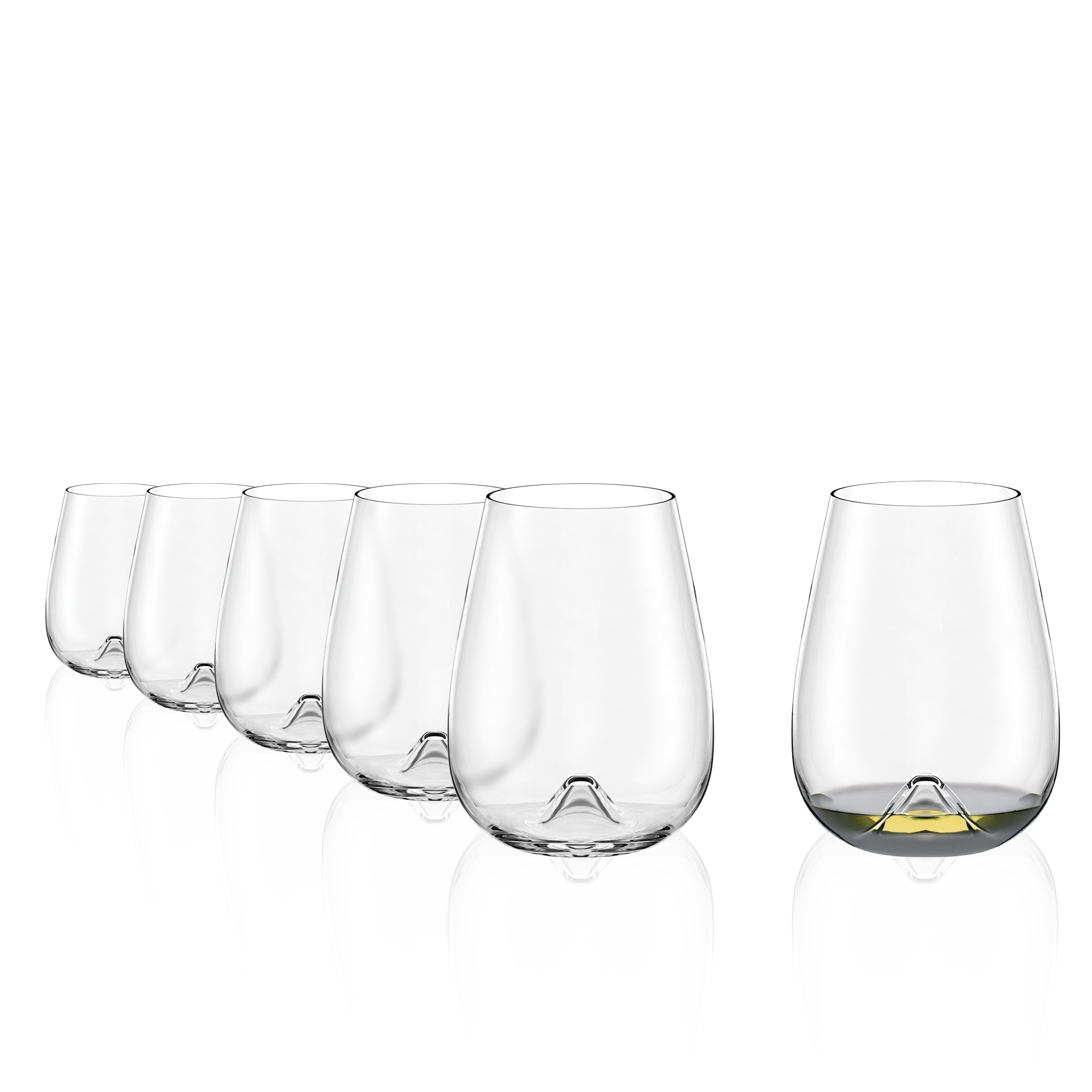 Weißweinbecher Verkostungsglas Vulcano 6er Set