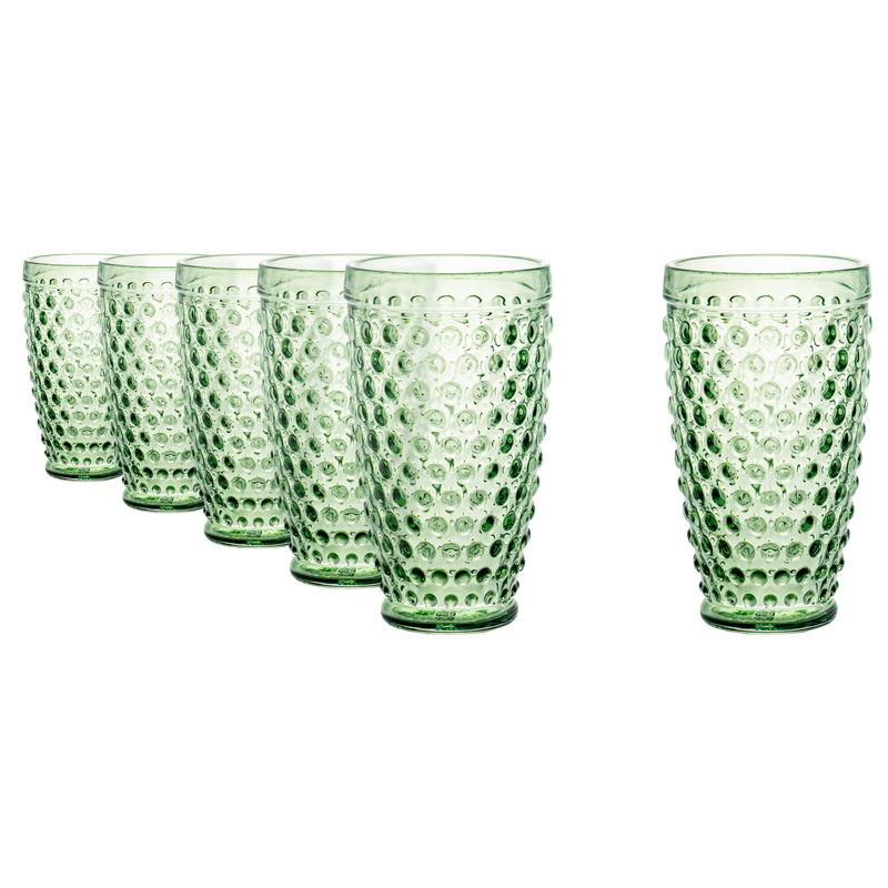 Vaso Esmeralda Otto set de 6