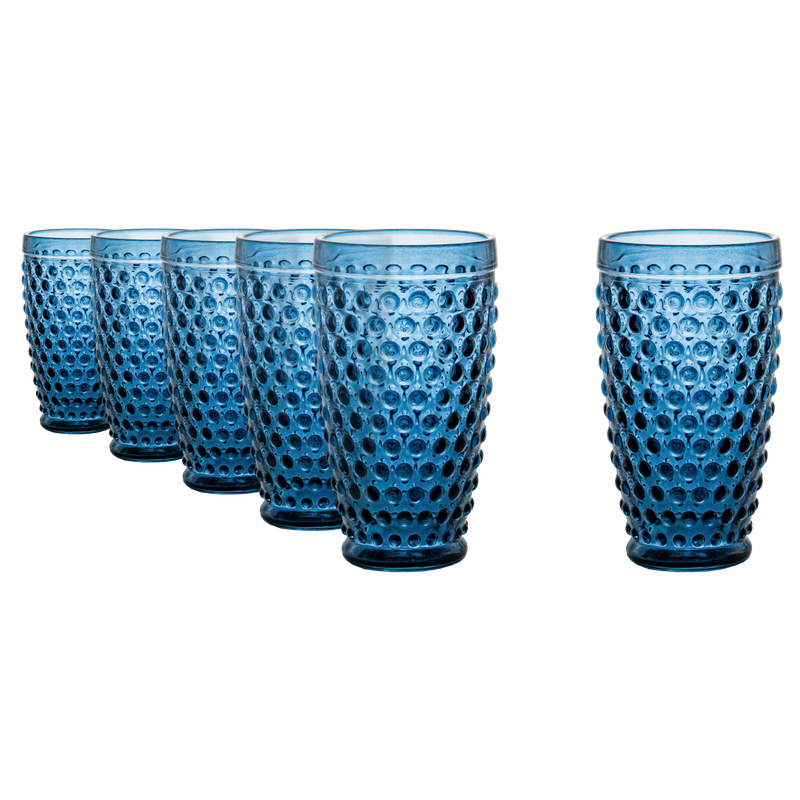 Vaso Zafiro Otto set de 6