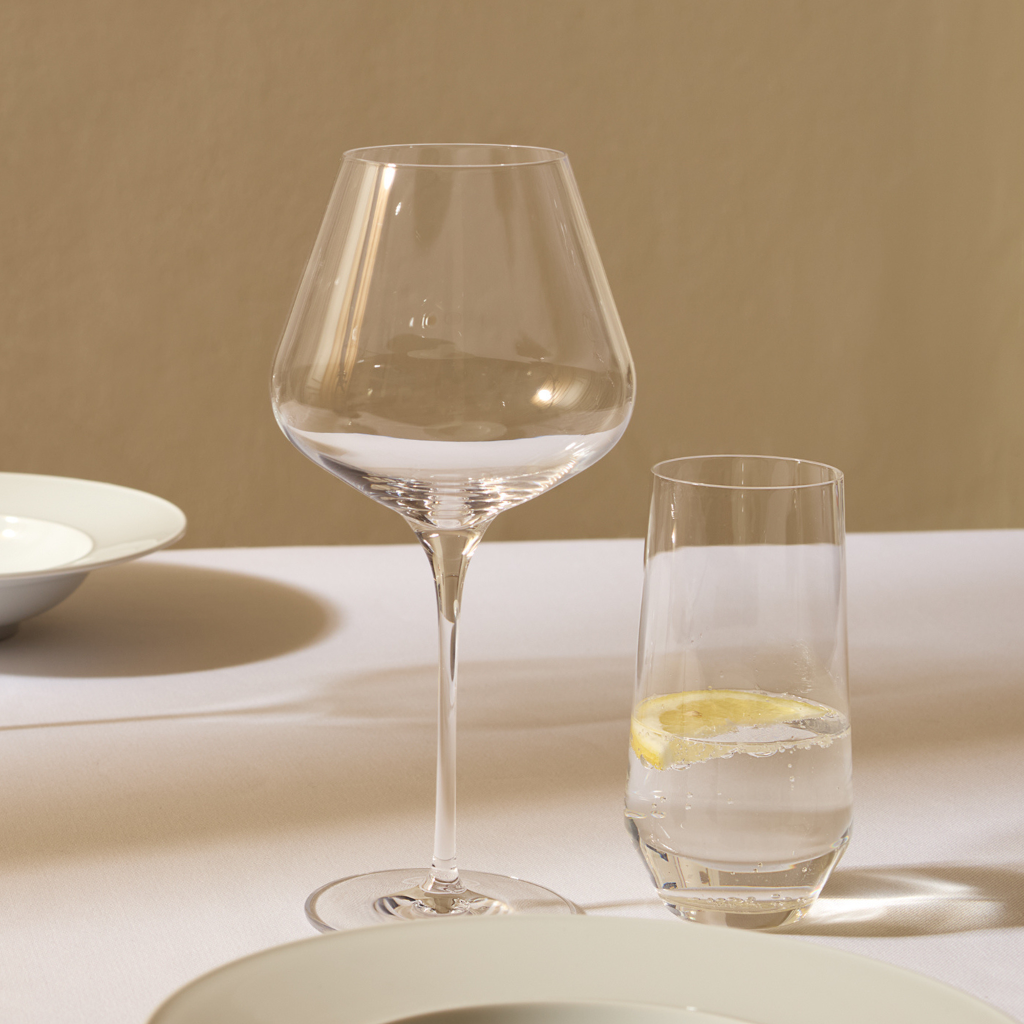 Burgundy glass Quatrophil Set of 2