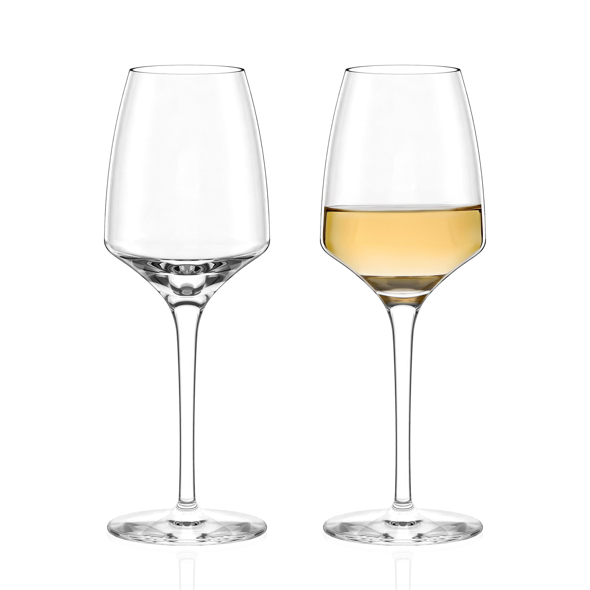 Beste Weingläser aus Deutschland von Stölzle Lausitz, zwei elegante Gläser für Weißwein
