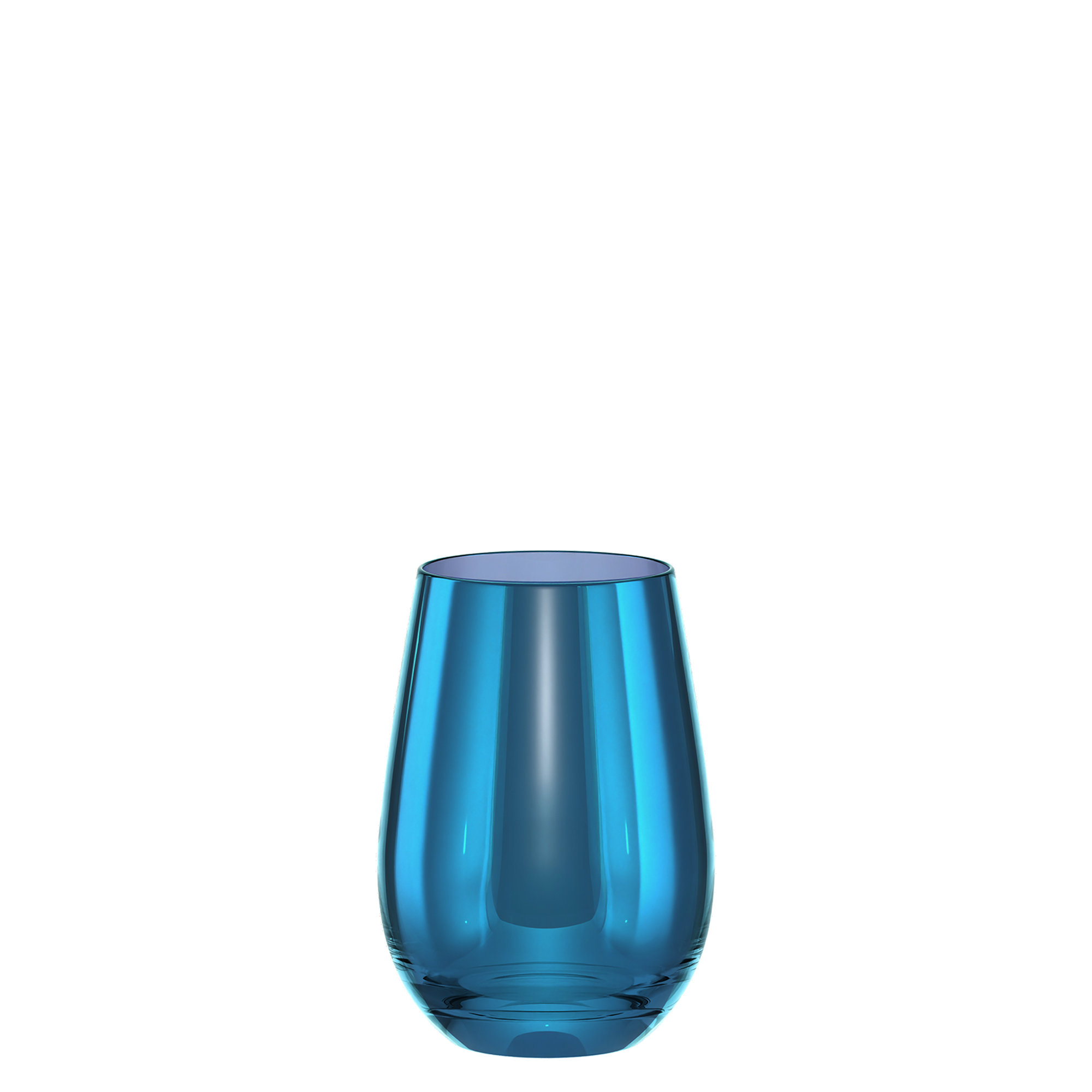Blaues Longdrinkglas Set von Stölzle Lausitz, elegant geformt für stilvolle Getränke.