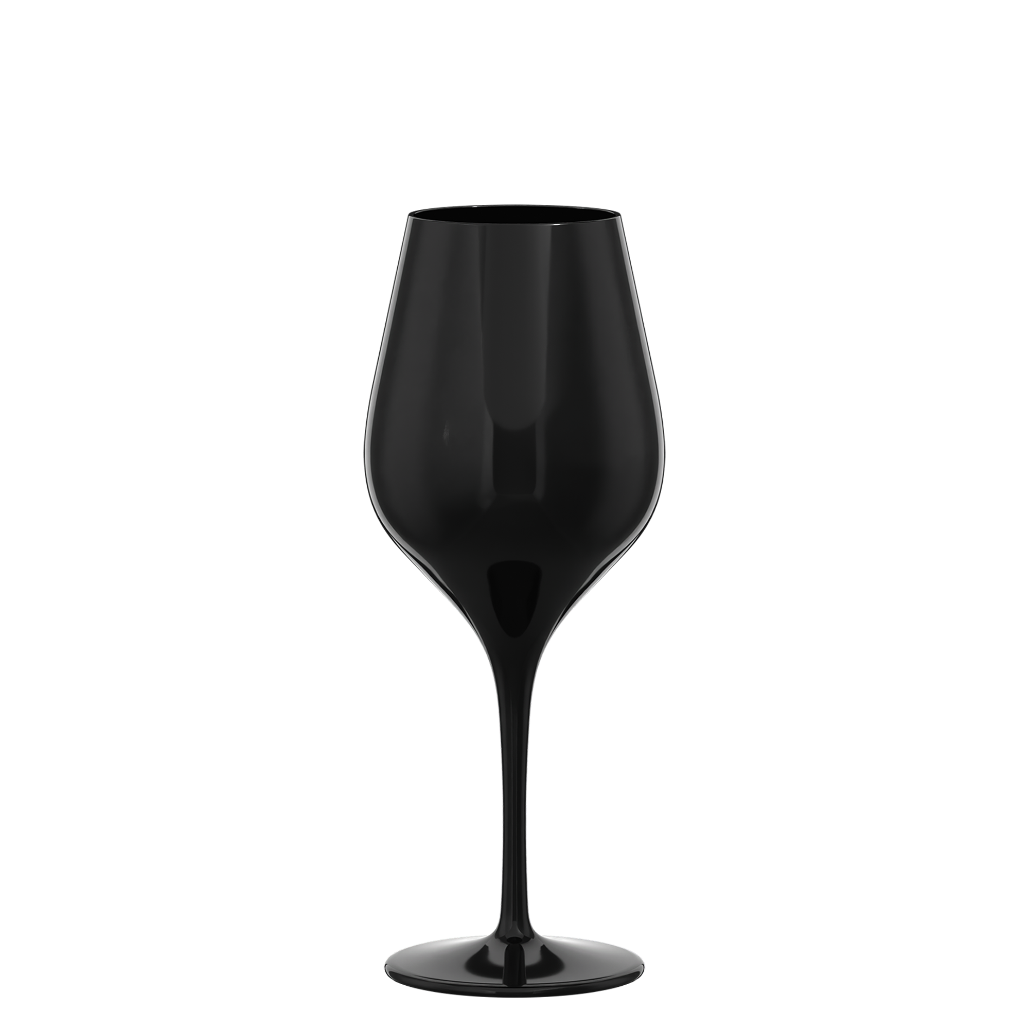 Stölzle Lausitz Blind Tasting Glas Set aus elegantem, schwarzem Glas für Weinverkostungen