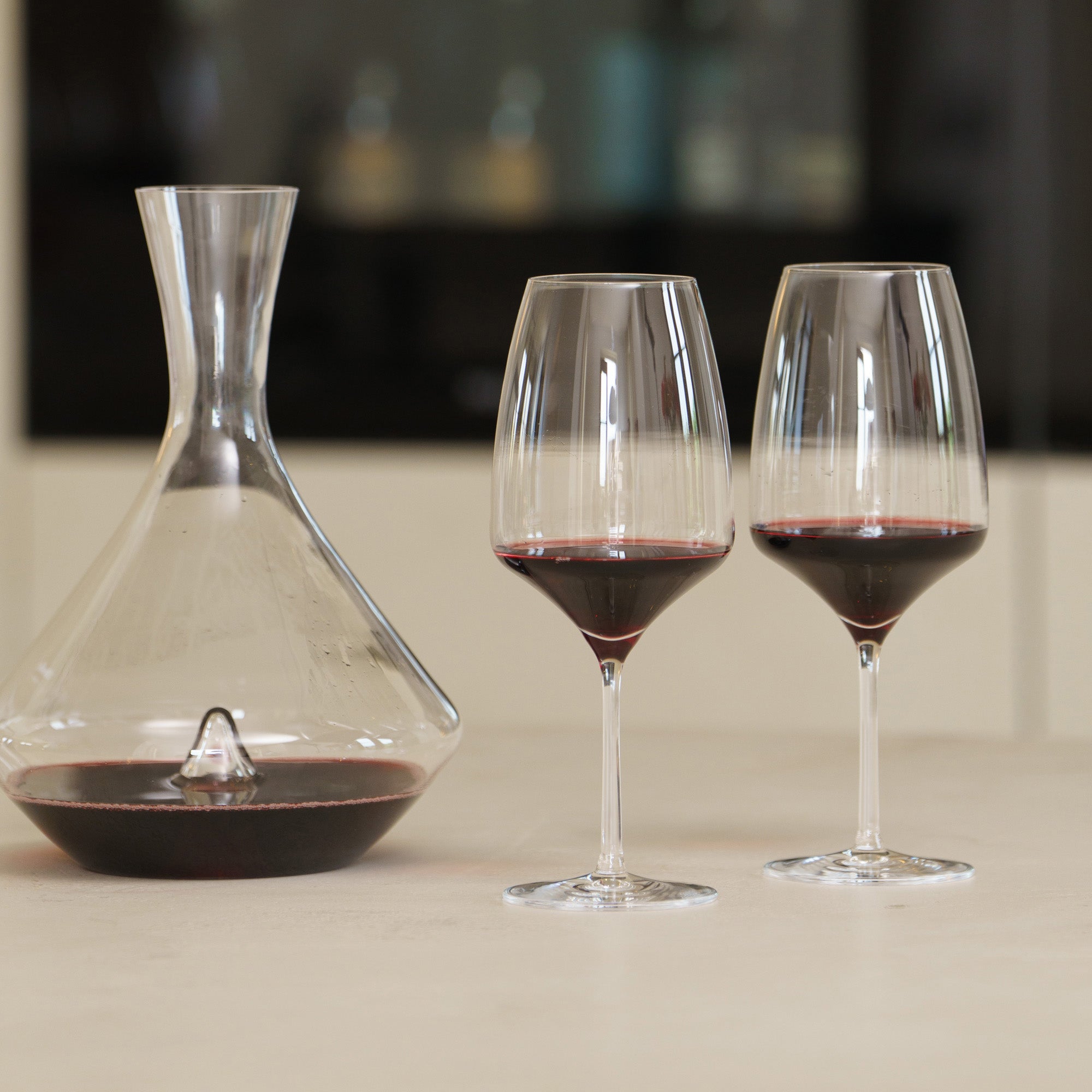 Stölzle Lausitz Bordeaux Weingläser Set mit elegantem Dekanter für stilvolles Genießen