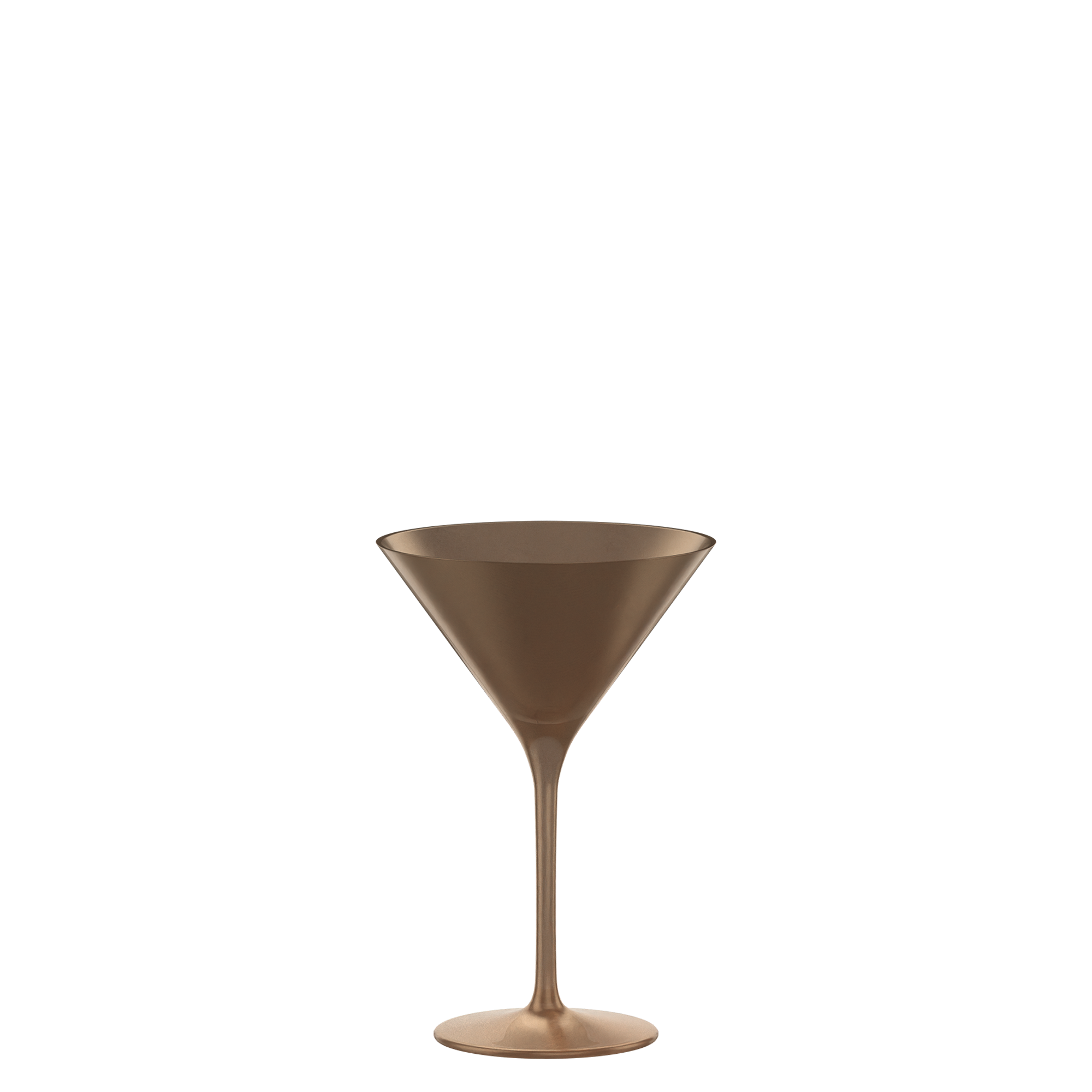 Elegante Cocktailschale Bronze Elements aus Glas, ideal für stilvolle Cocktails und Getränke