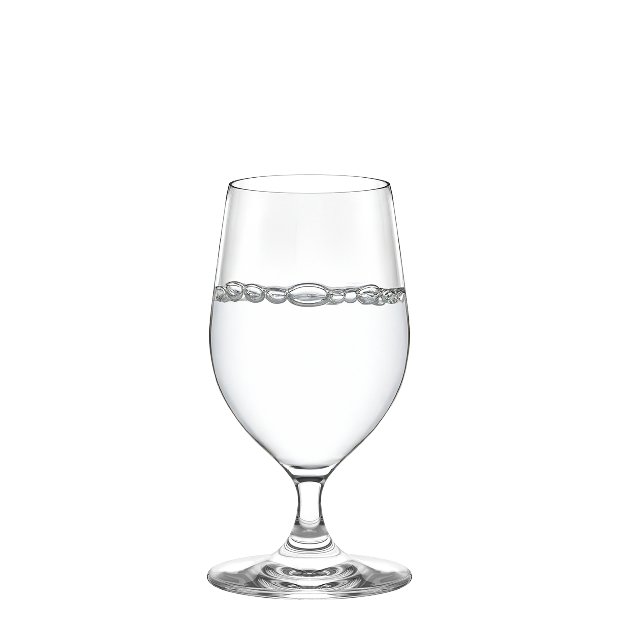 Elegantes Stölzle Lausitz Glas mit Wasserglas in einem modernen Design, hergestellt aus deutschen Qualitätsgläsern