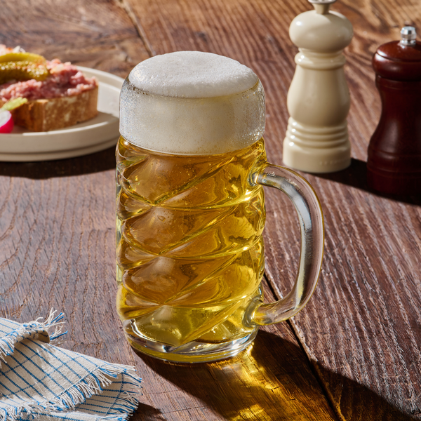 Bierkrug mit Schild 1,0 l Diamond 6er Set