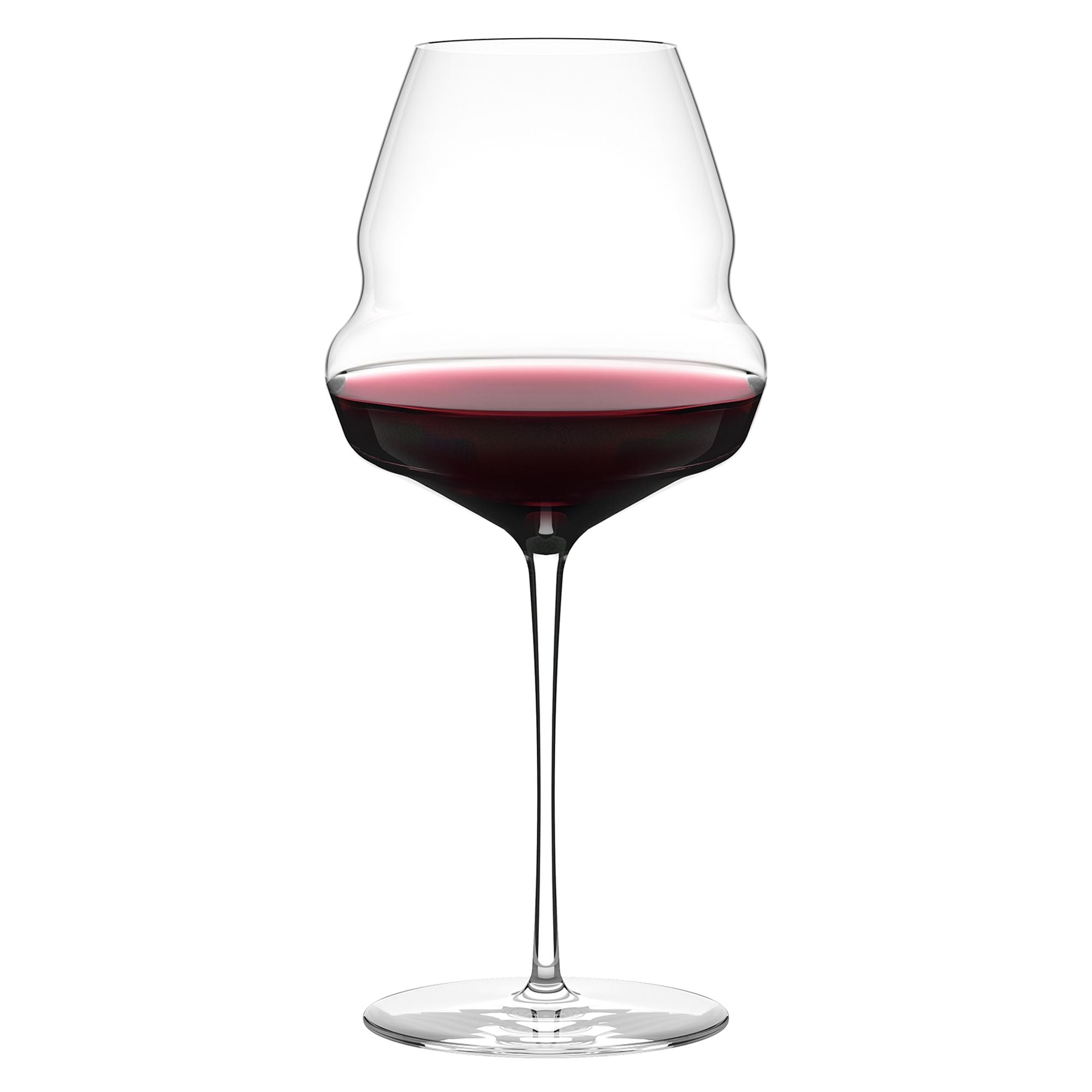 Edles Weinglas von Stölzle Lausitz mit rotem Wein gefüllt edle Weingläser Made in Germany