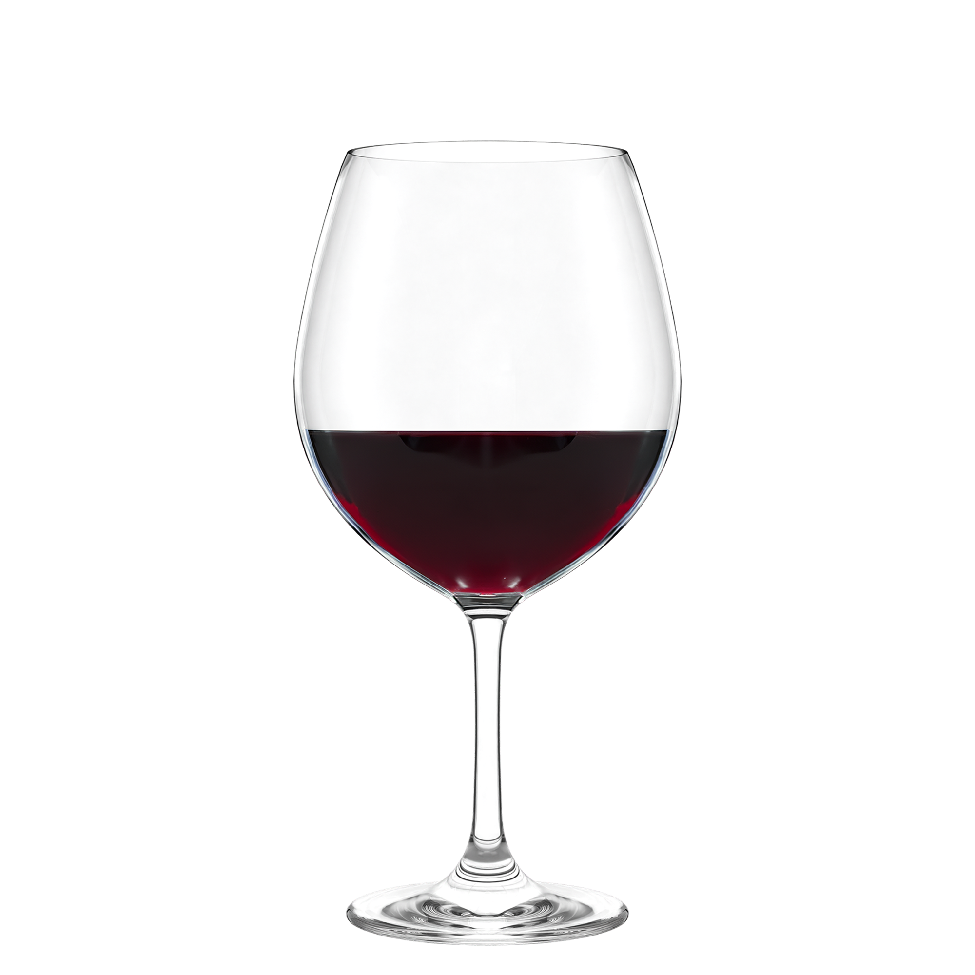 Elegantes Weinglas von Stölzle Lausitz mit rotem Wein, Gläser Made in Germany