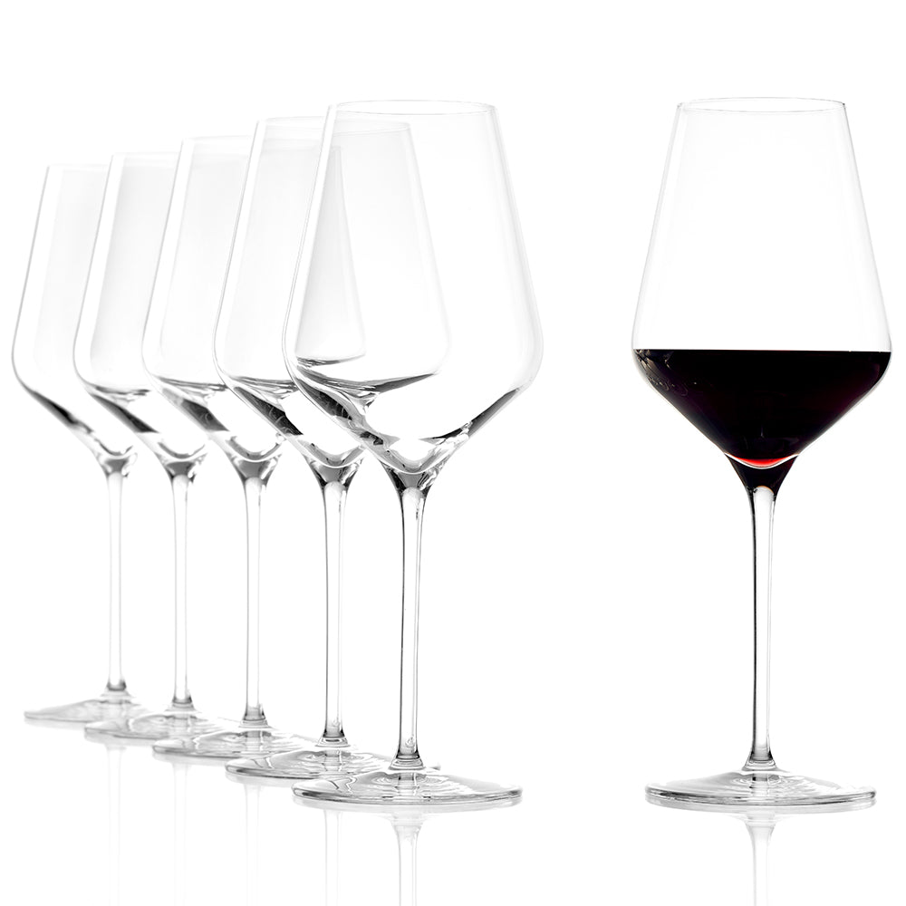 Red Wine Glass Quatrophil Set of 6