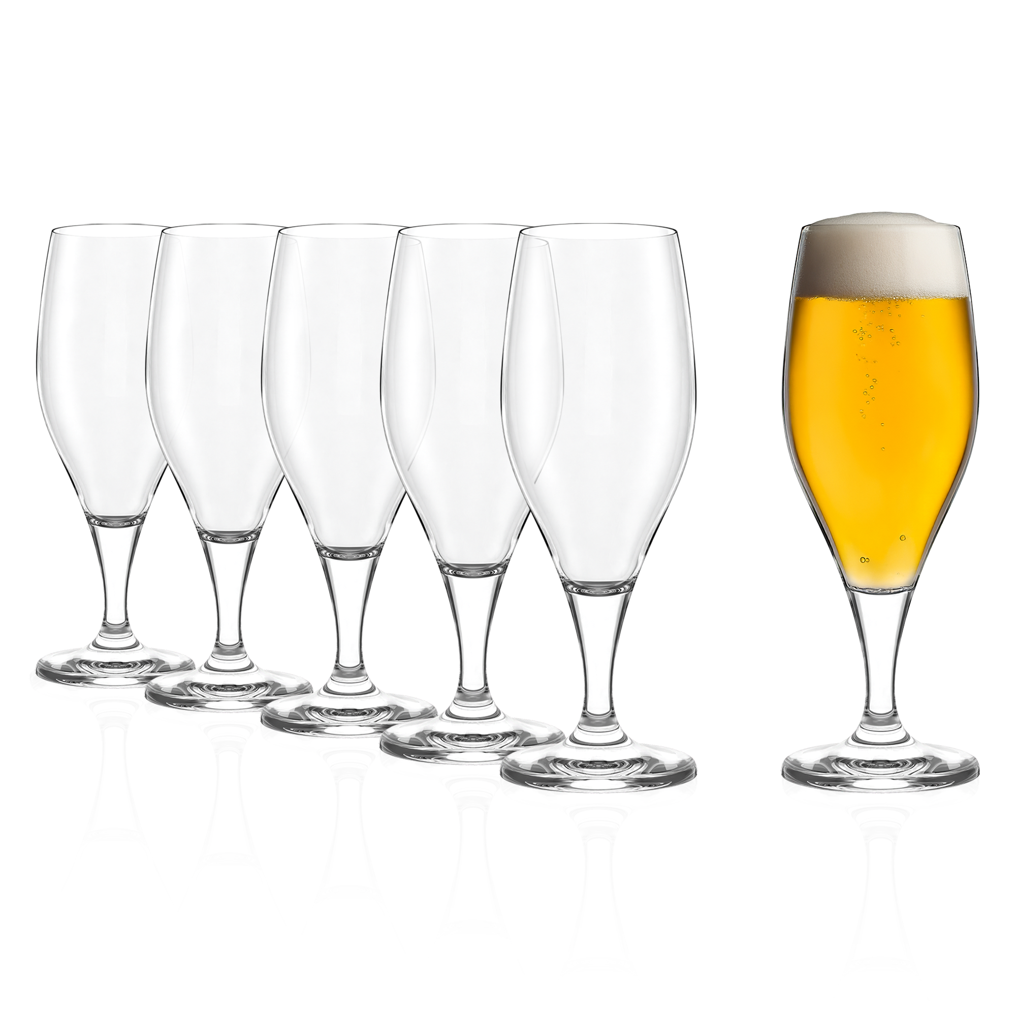 Set hochwertiger Biergläser Deutschland in klarer Optik, ideal für jedes Biererlebnis
