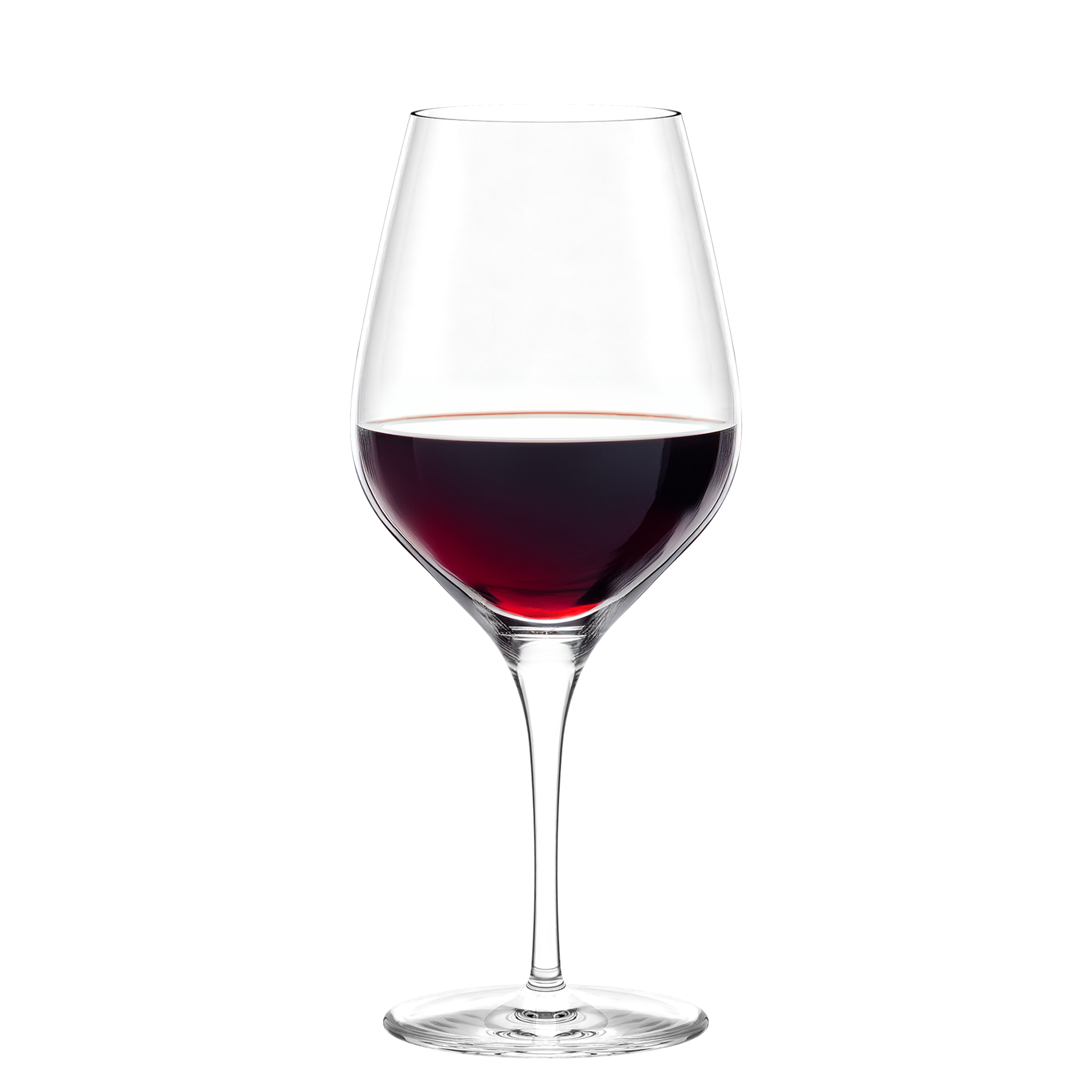 Elegantes Stölzle Lausitz Glas mit Bordeaux Rotwein für ein optimales Genusserlebnis. Hochwertige Bordeaux Gläser.