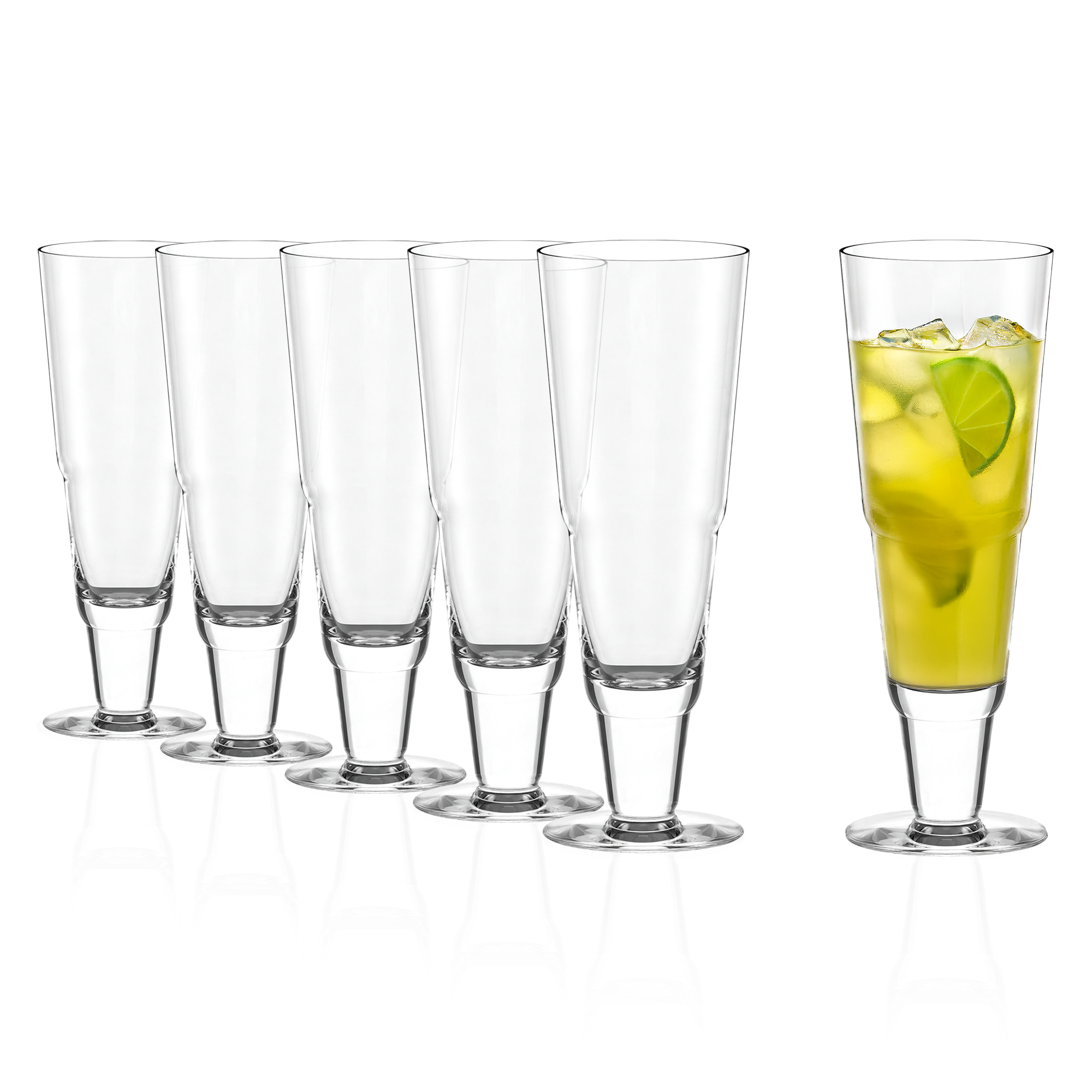 Sechs hochwertige Cocktailgläser von Stölzle Lausitz mit elegantem Design für Ihre Getränkeservice