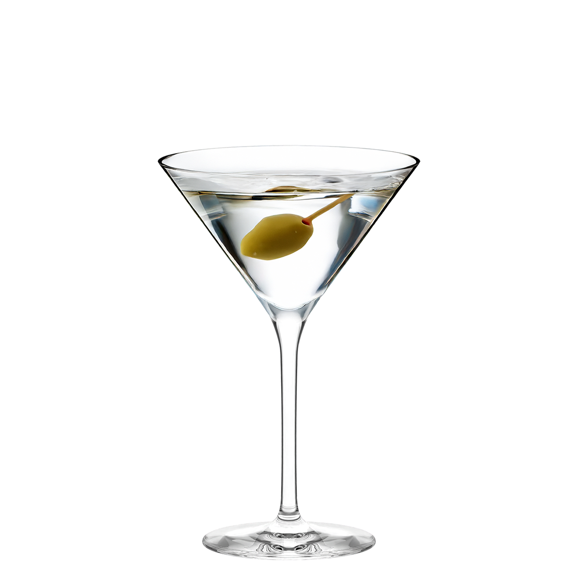 Elegante Stölzle Lausitz hochwertige Cocktailschalen mit Basilikum und Oliven für stilvolle Drinks