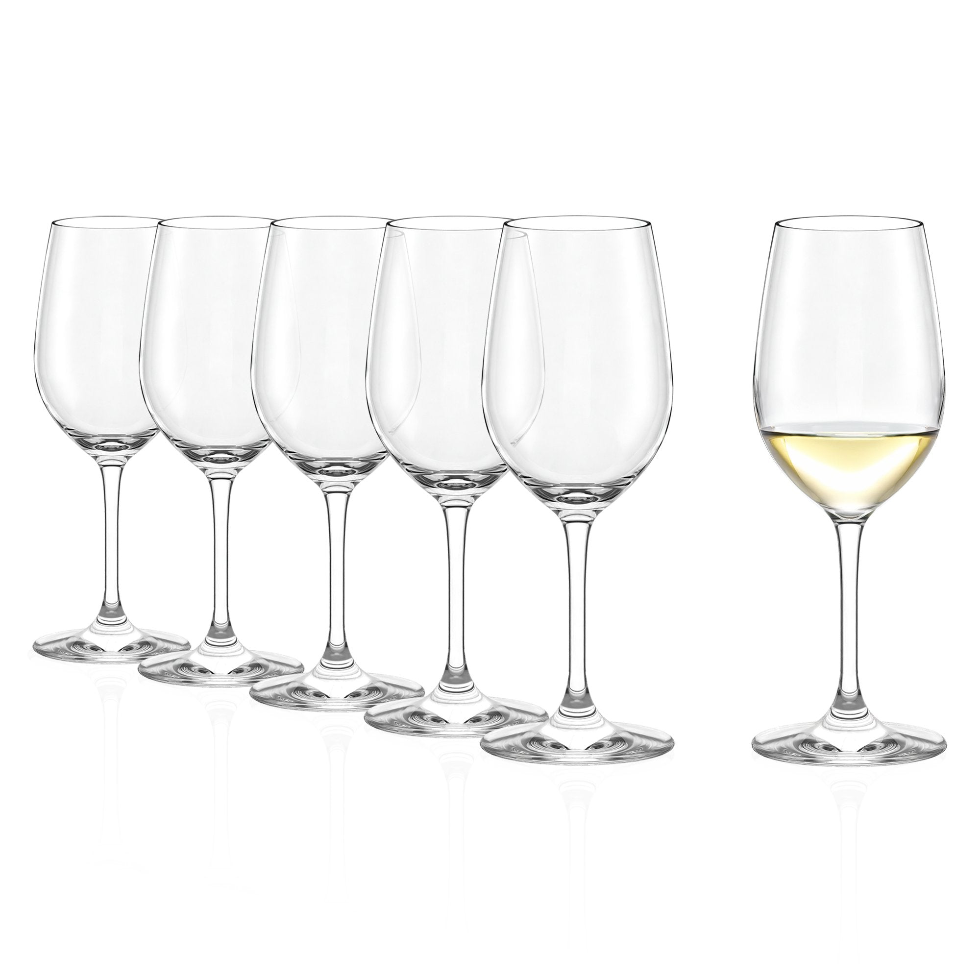 Sechs hochwertige Weingläser Deutschland mit elegantem Design für stilvolle Weinverkostungen