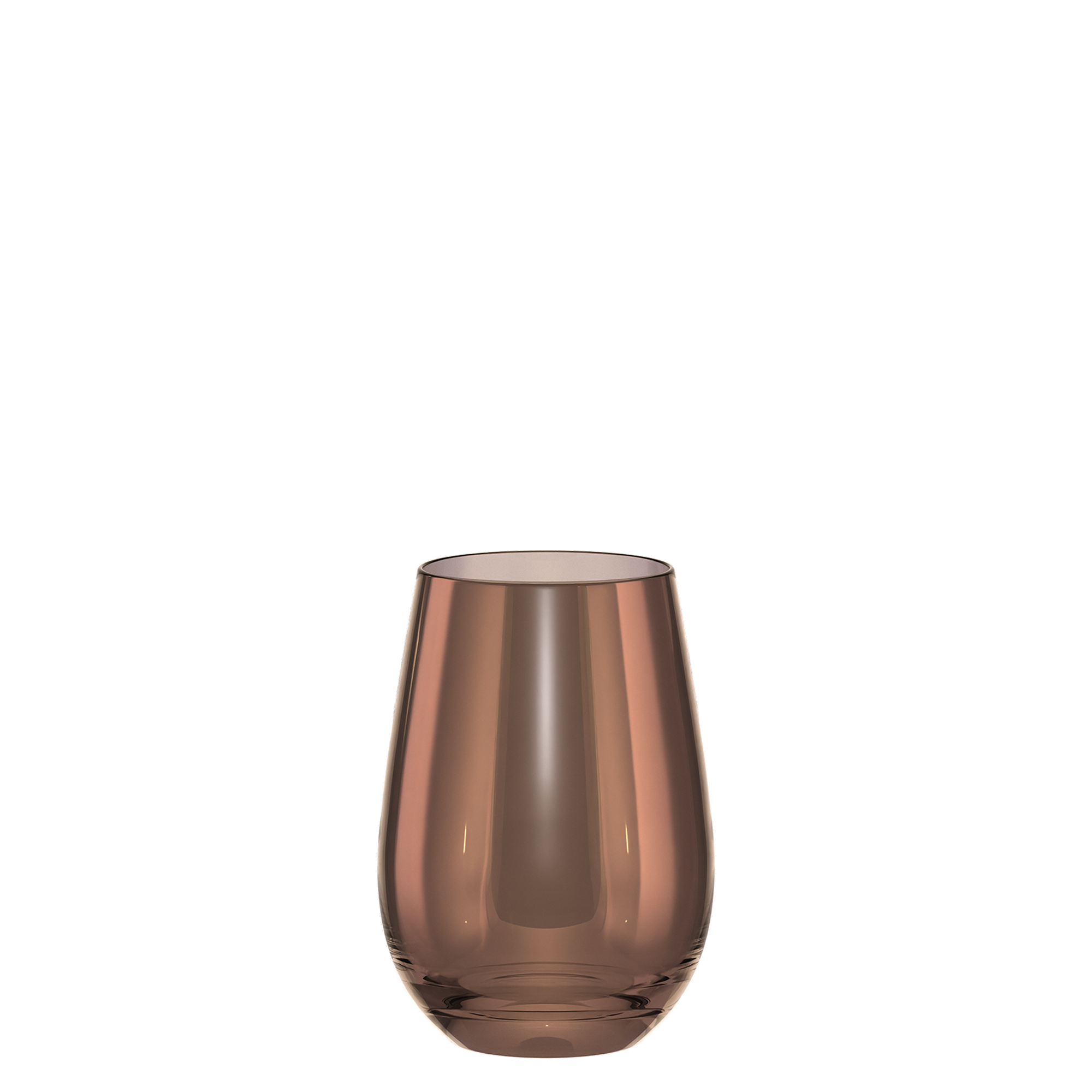 Stölzle Lausitz Longdrinkbecher Set braun aus hochwertigem Glas mit elegantem Design