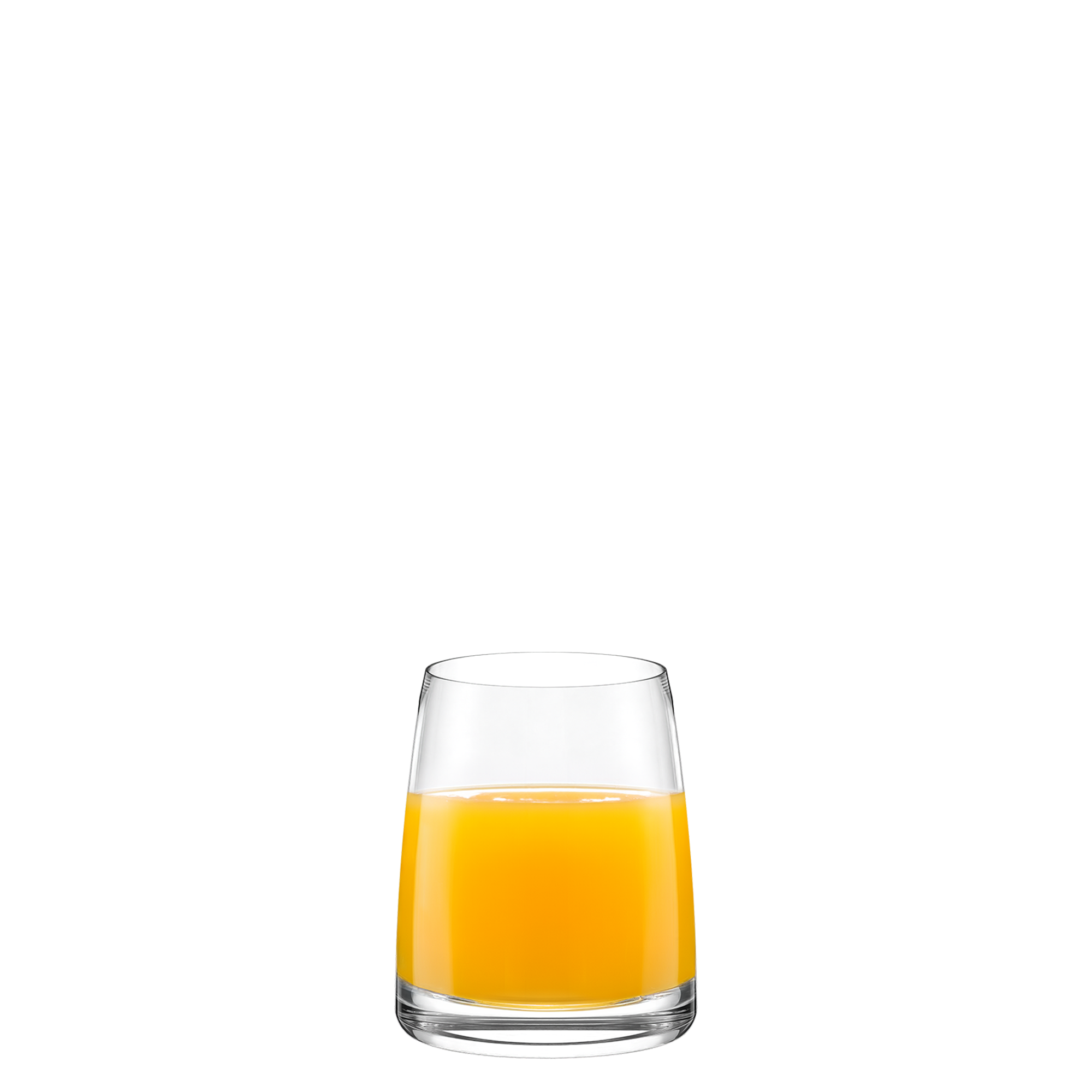 Mix-Drink Becher Set von Stölzle Lausitz mit erfrischendem Orangensaft im Glas