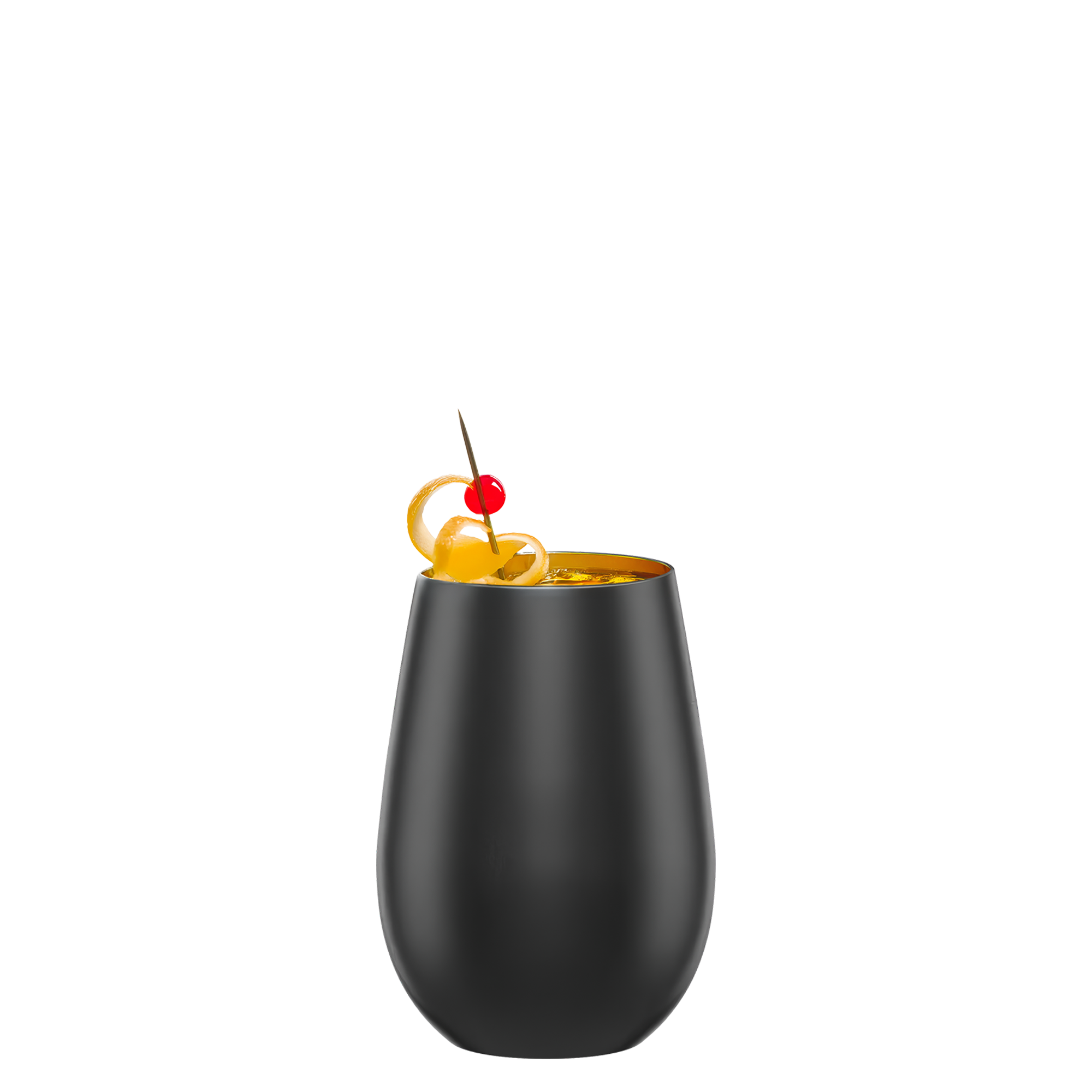Moderne Becher schwarz gold von Stölzle Lausitz mit stilvollem Design für Cocktails und Getränke