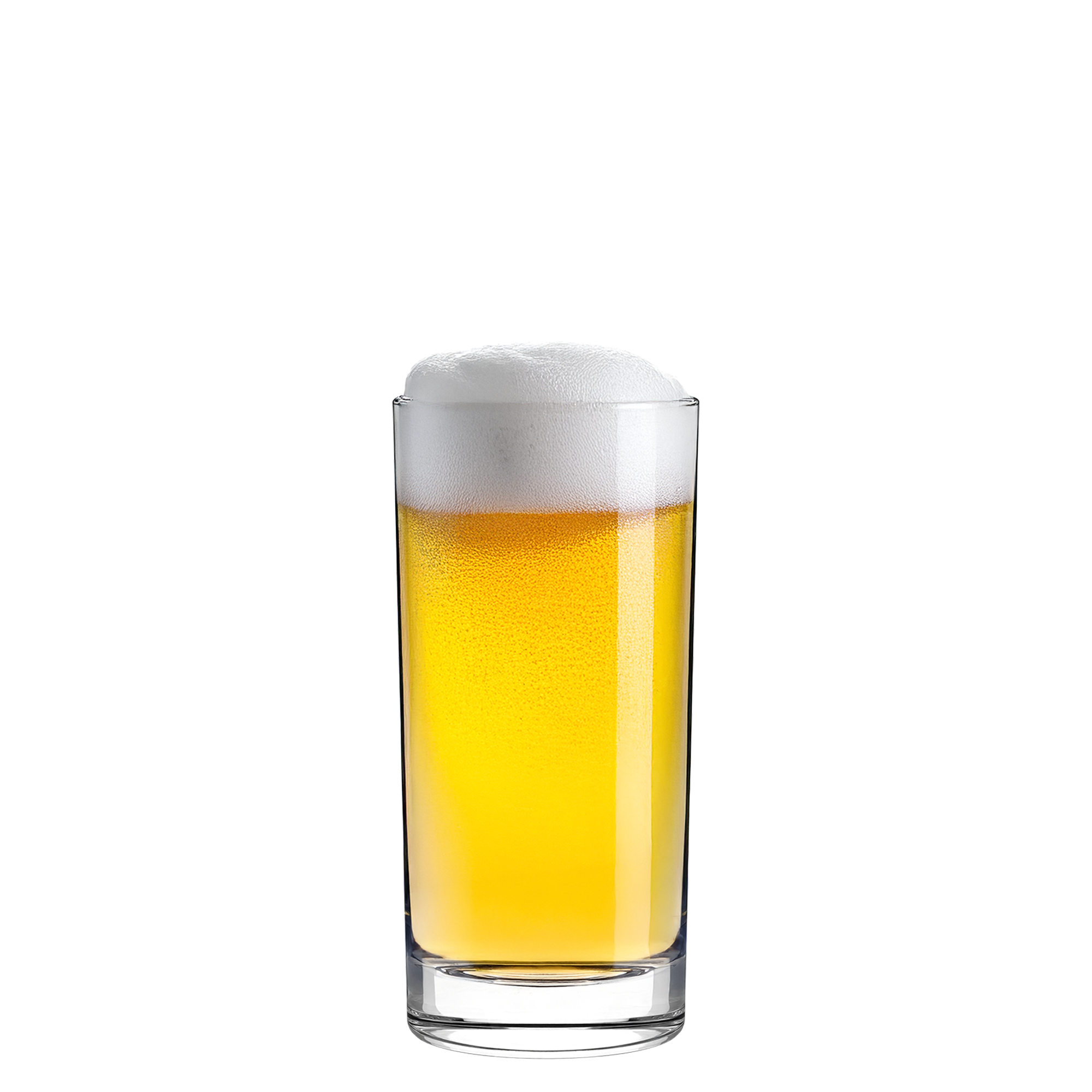 Stölzle Lausitz New York Bar Gläser mit goldenem Bier und cremigem Schaum im Glas