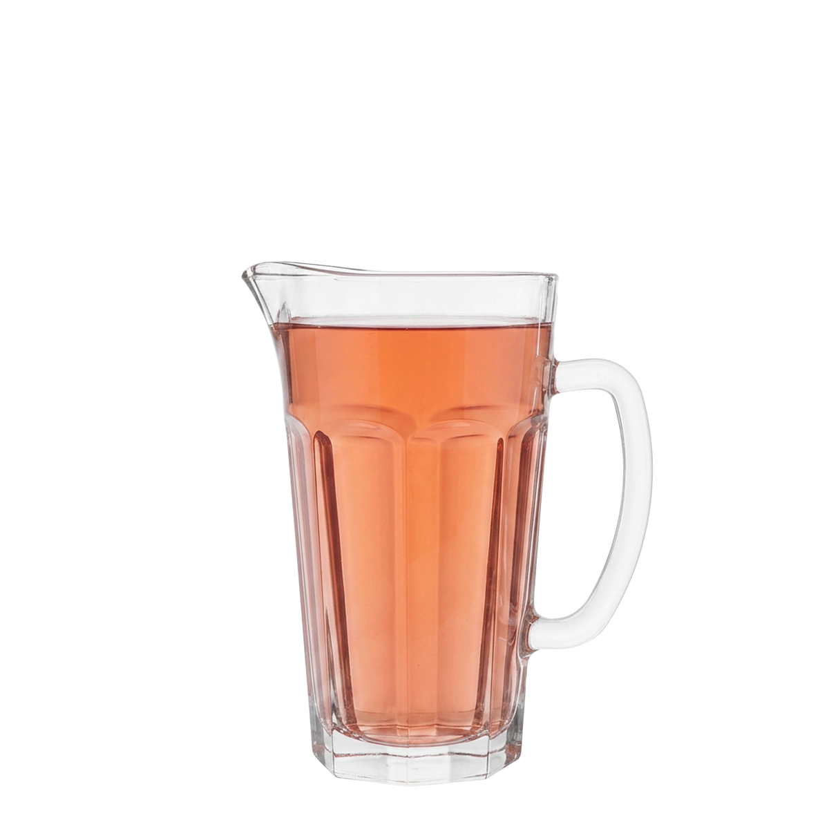 Oberglas Max Jug Krug 1500ml, gefüllt vor hellem Hintergrund