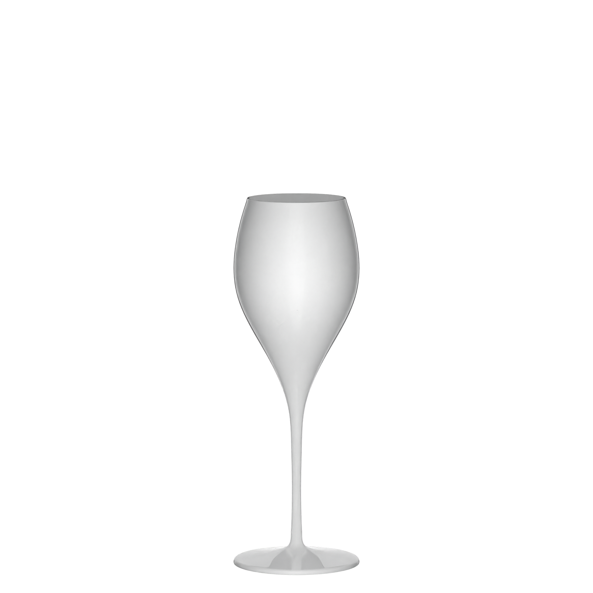 Champagnerglas matt-weiß Prestige 6er Set