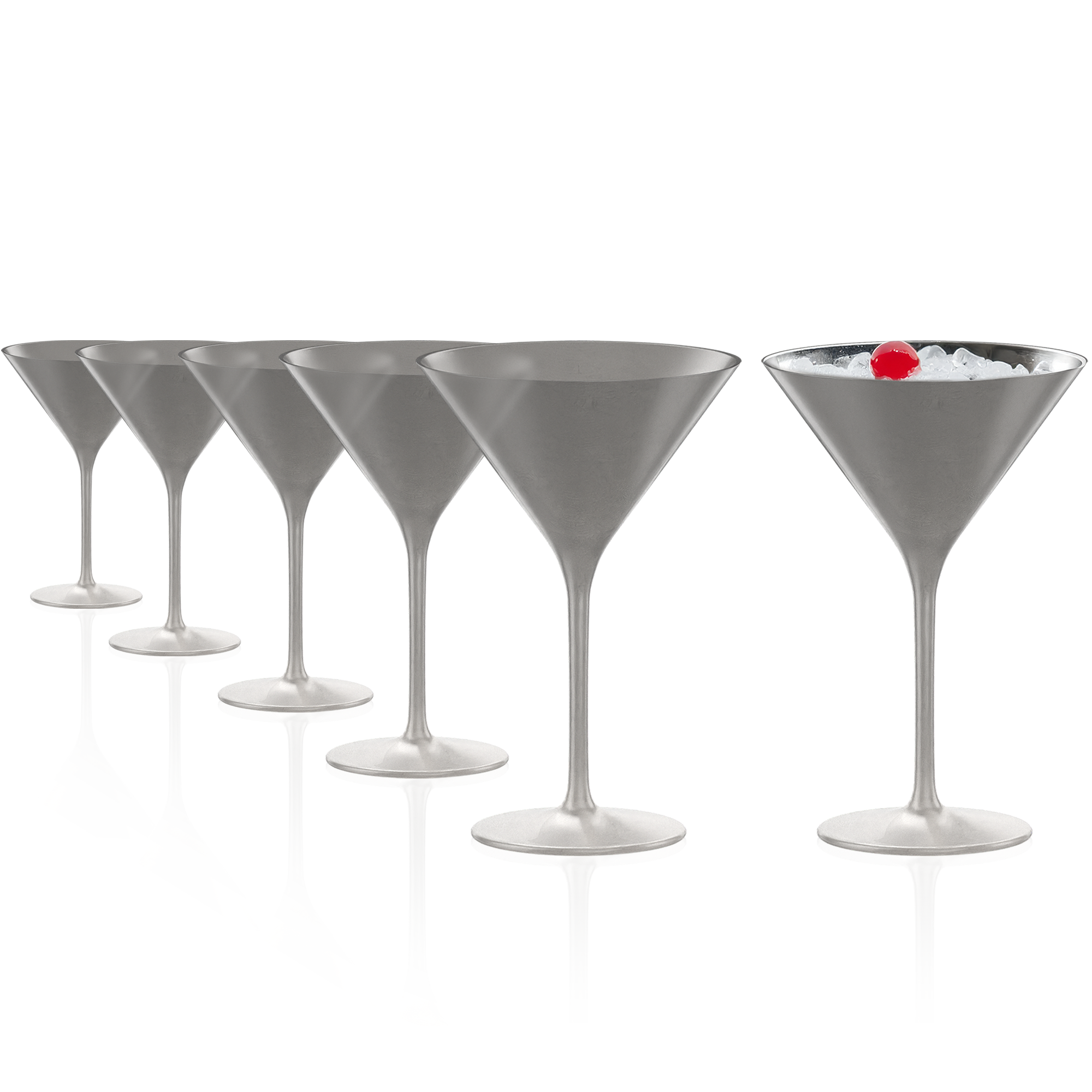 Cocktailschale Silber Elements 6er Set
