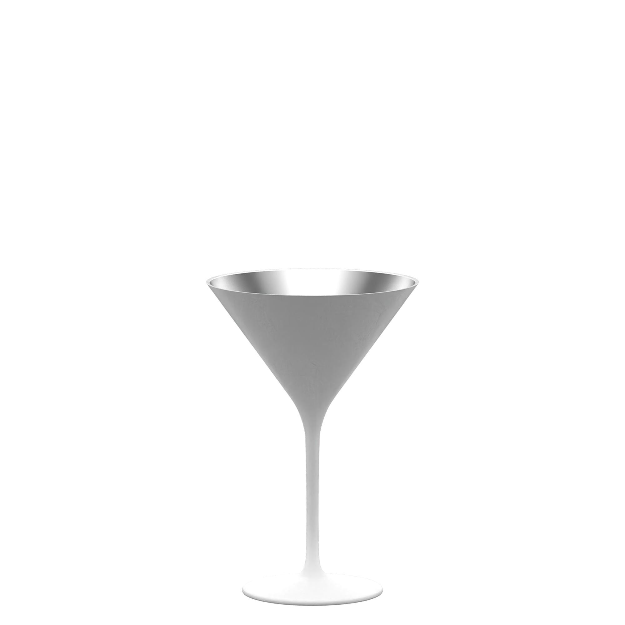 Cocktailschale Weiß/Silber Elements 6er Set