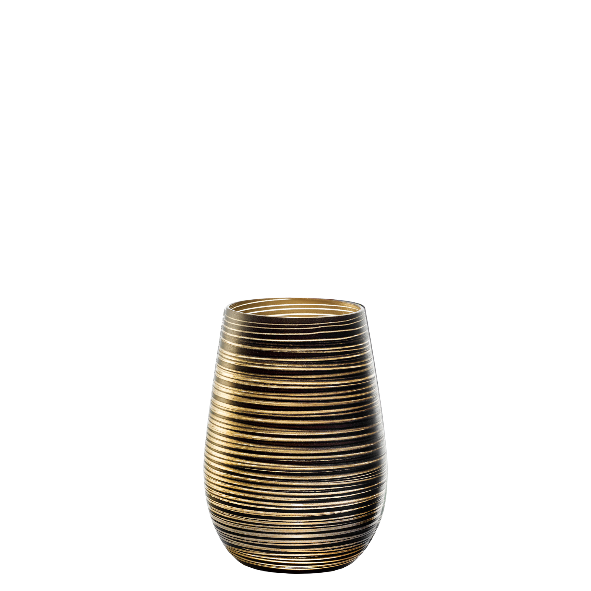 Vaso negro/dorado Twister set de 6