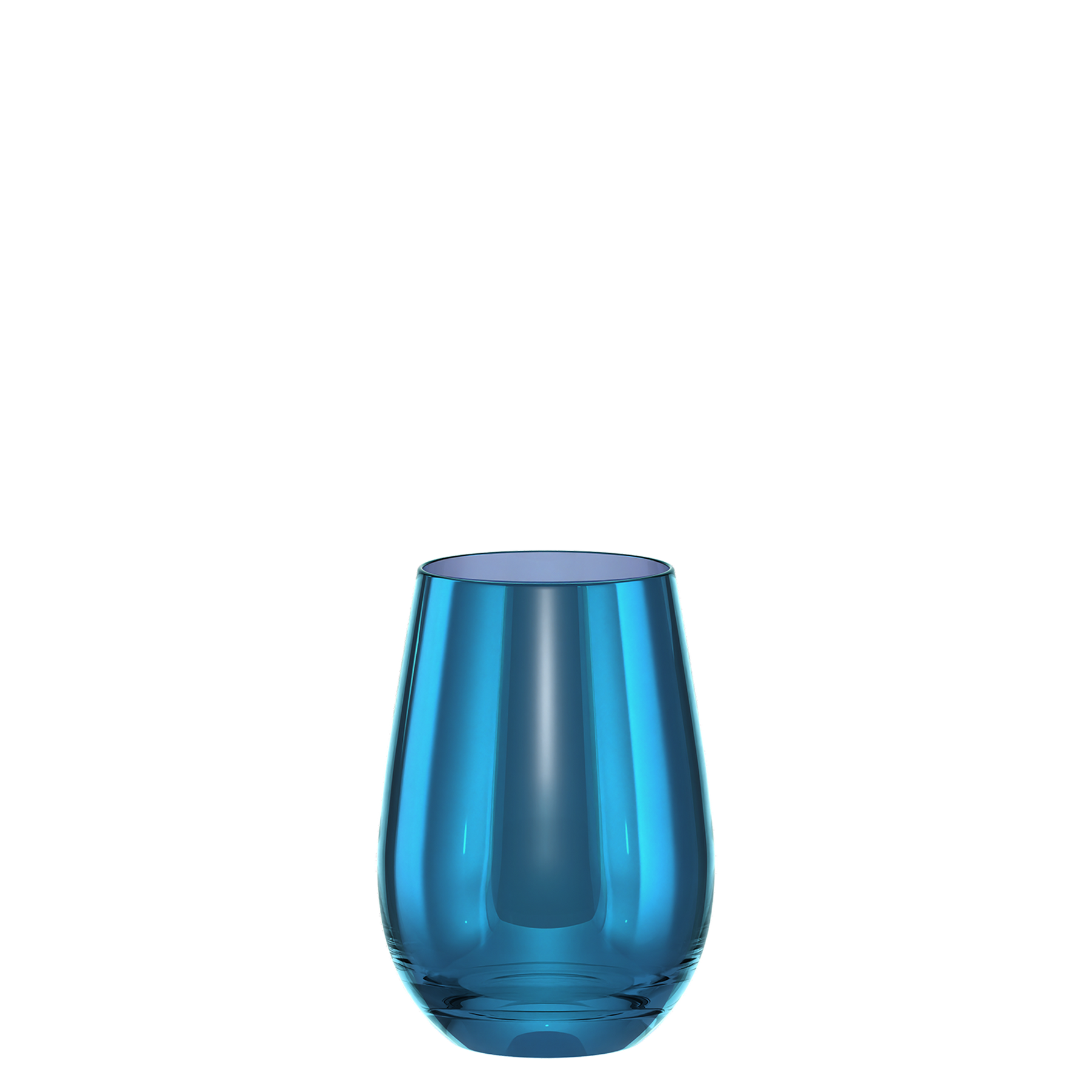 Long Drink Cup Mirror blue Set of 6